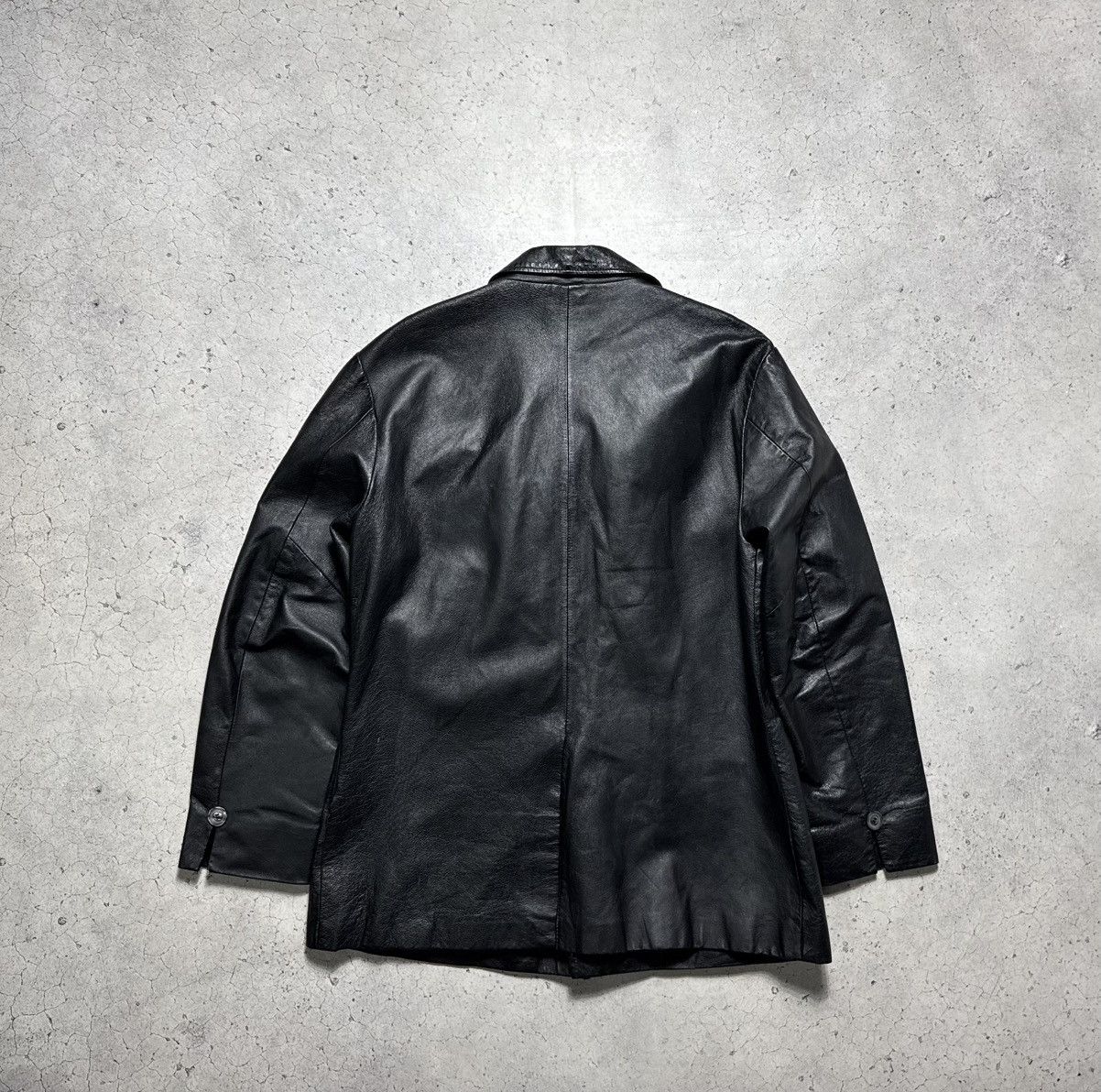 Diesel Diesel Leather Jacket Black Coat Vintage 90’s Size US XL / EU 56 / 4 - 8 Thumbnail