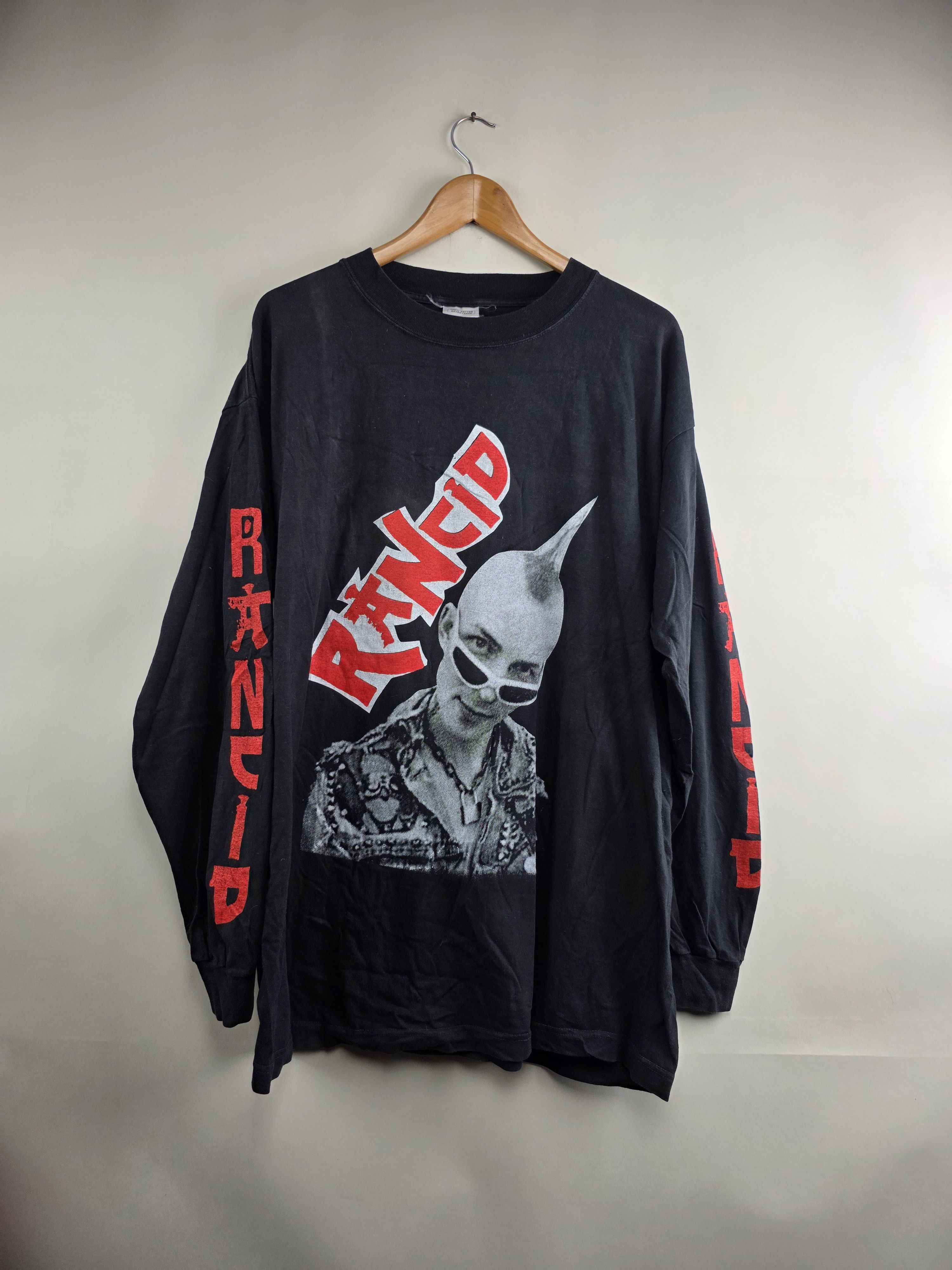 Band Tees × Vintage 90s Rancid Long-sleeve Punk T Shirt XL 23" 31" Size US XL / EU 56 / 4 - 6 Thumbnail
