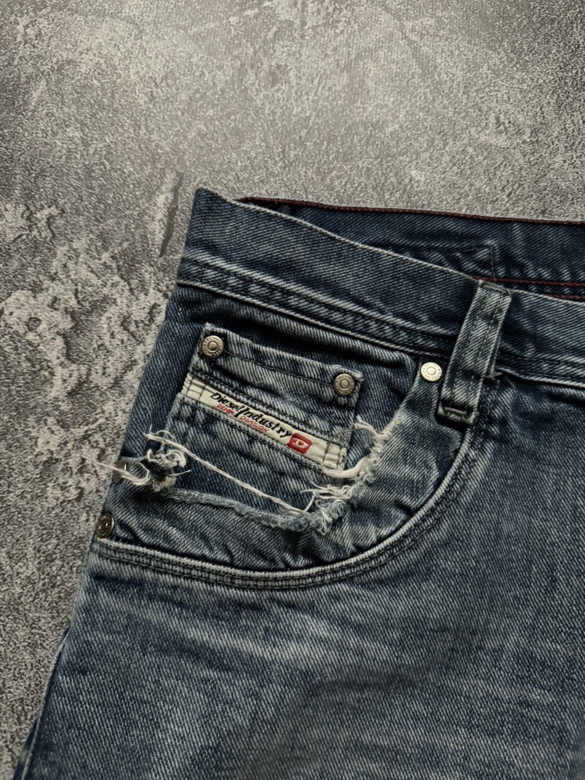 Diesel × Diesel Black Gold Diesel 36/32 distressed denim pant trouser jean chino y2k Size US 36 / EU 52 - 4 Thumbnail