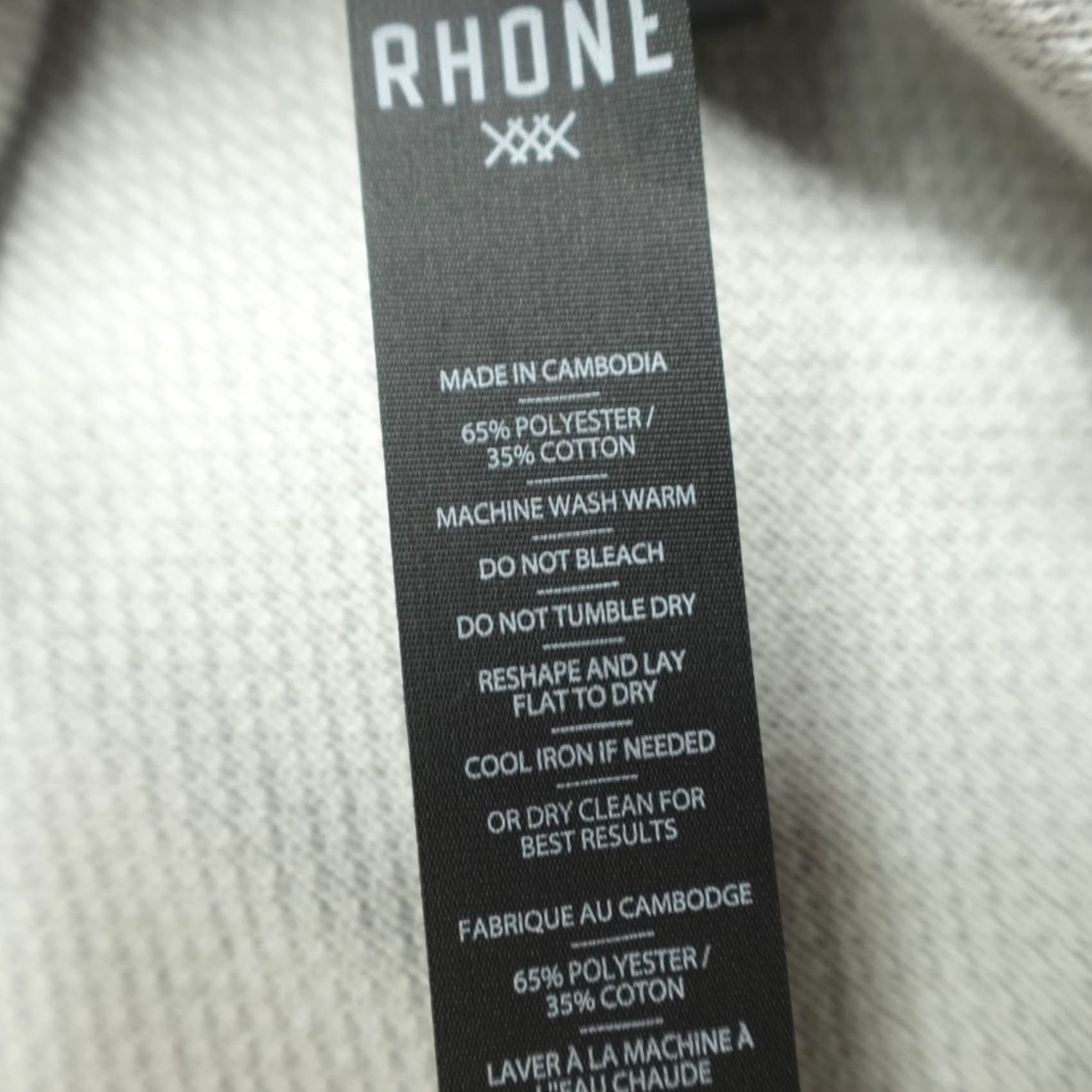 Rhone Rhone The Turn Golf V-Neck Sweater XL Sleet Gray Solid Knit Pullover Mens Regular Size Large? Size US XL / EU 56 / 4 - 5 Thumbnail