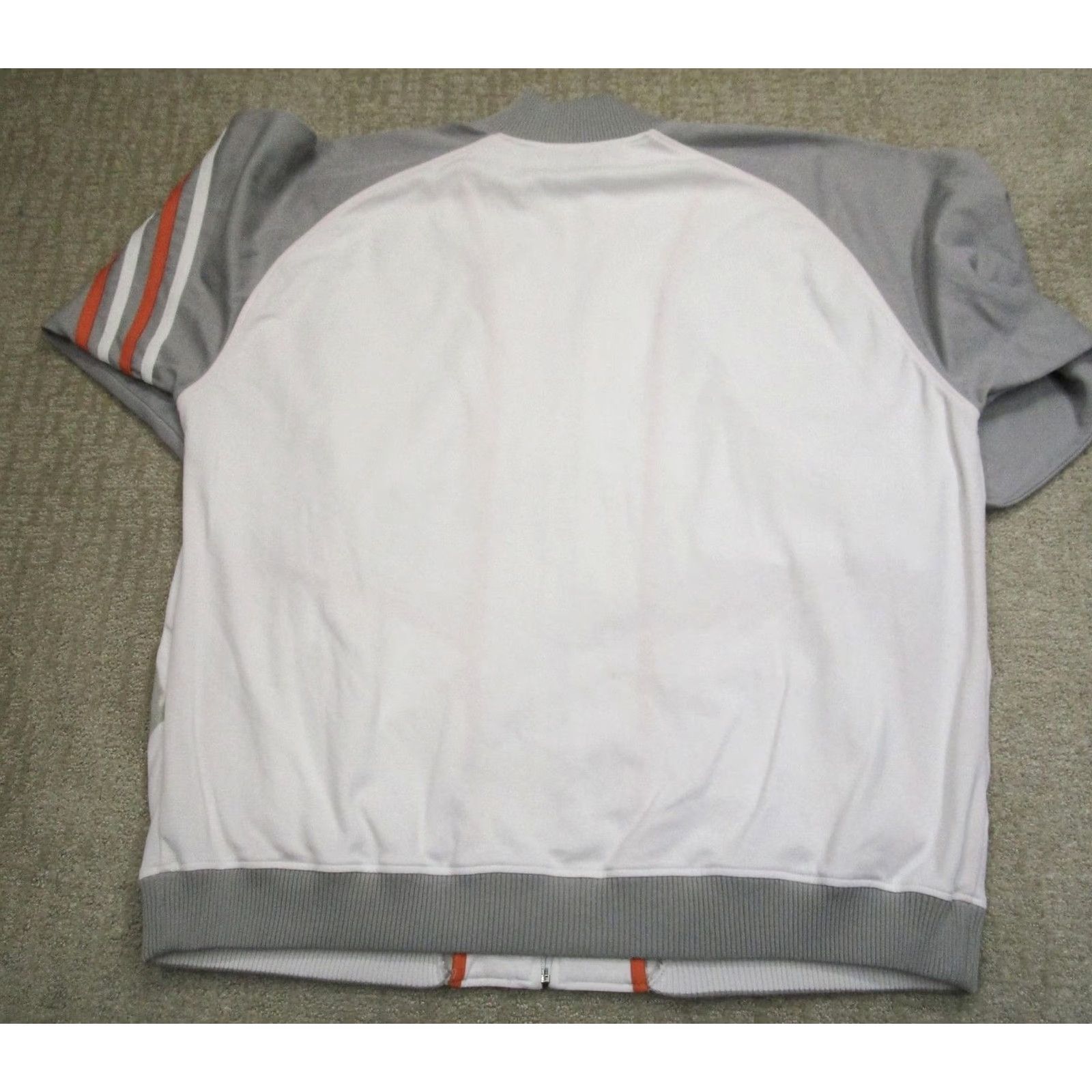 Vintage Marithe Francois Girbaud Track Jacket Mens 3XL White Gray Full Zip Graphic Retro Jacket Size US XXL / EU 58 / 5 - 4 Thumbnail