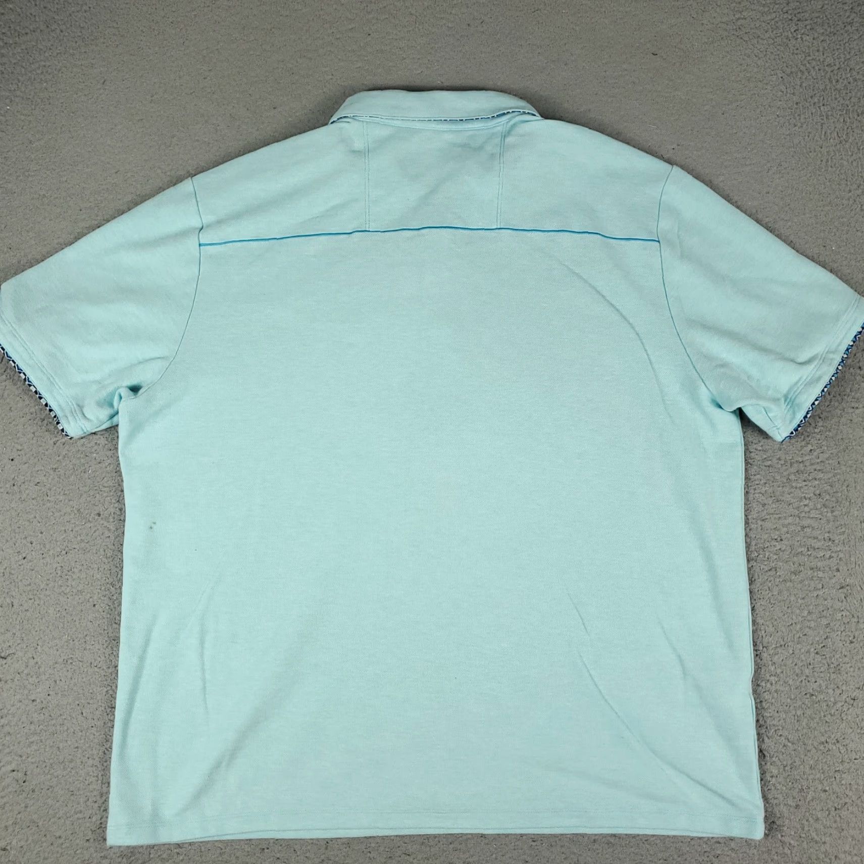 Tommy Bahama Tommy Bahama Polo Shirt Mens 2XL Blue Cotton Blend Short Sleeve Casual Size US XXL / EU 58 / 5 - 4 Thumbnail