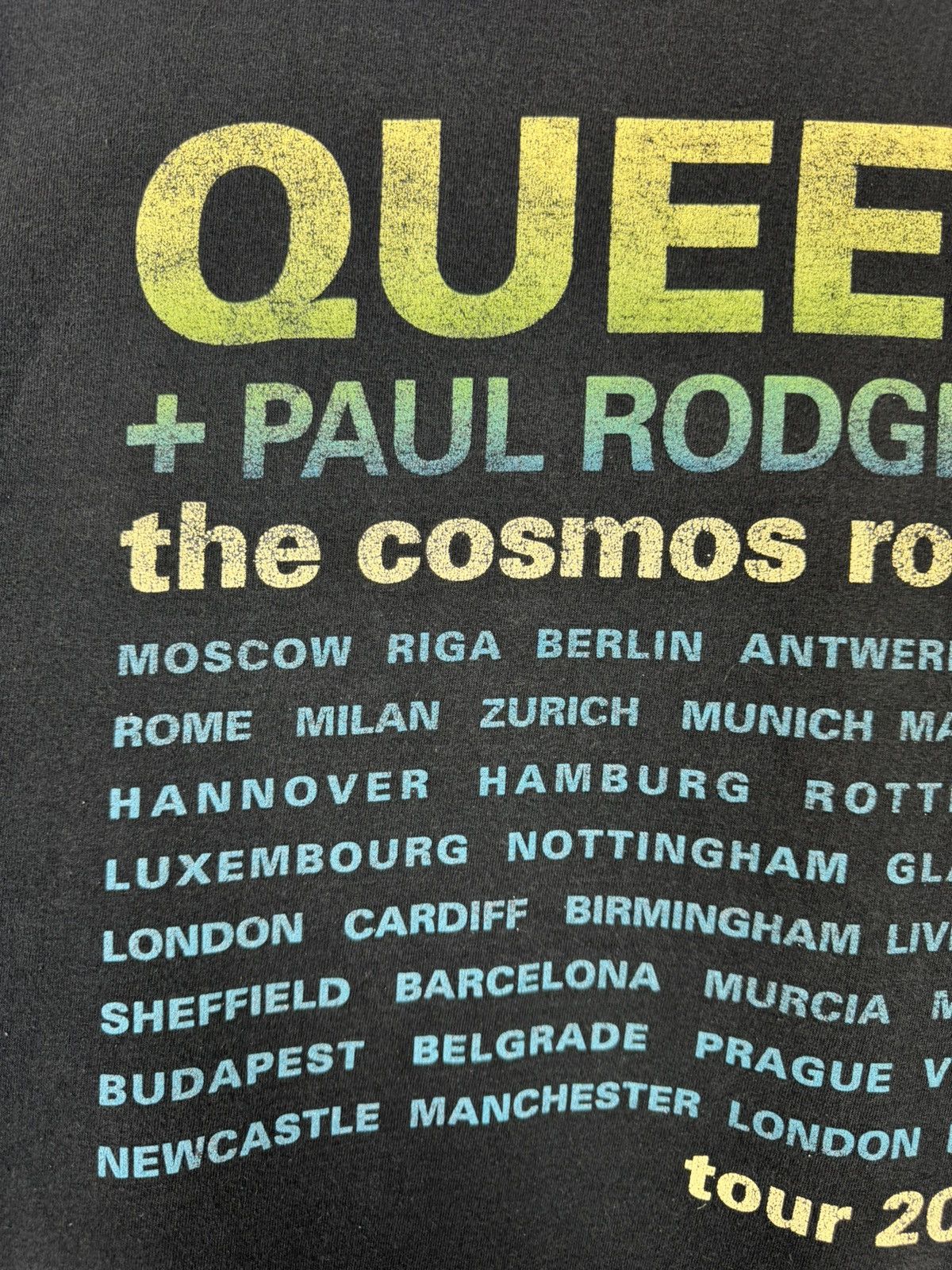 Band Tees Queen + Paul Rodgers The Cosmos Rocks Tour 2008 T-shirt Size US L / EU 52-54 / 3 - 23 Thumbnail