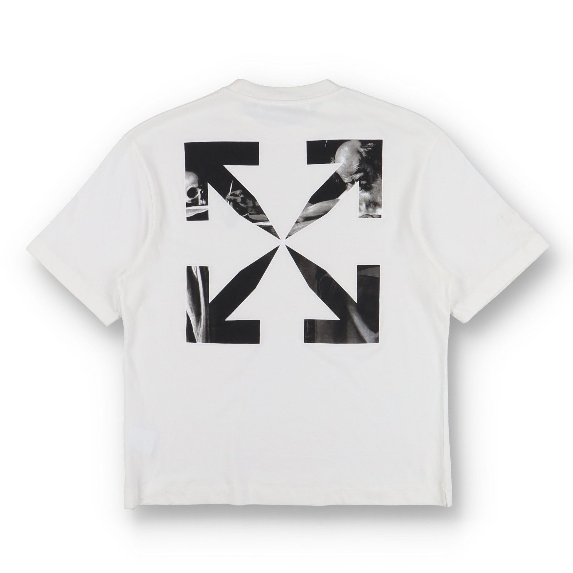 Off-White White Caravaggio Arrows Oversized Skate T-Shirt Size US M / EU 48-50 / 2 - 1 Thumbnail