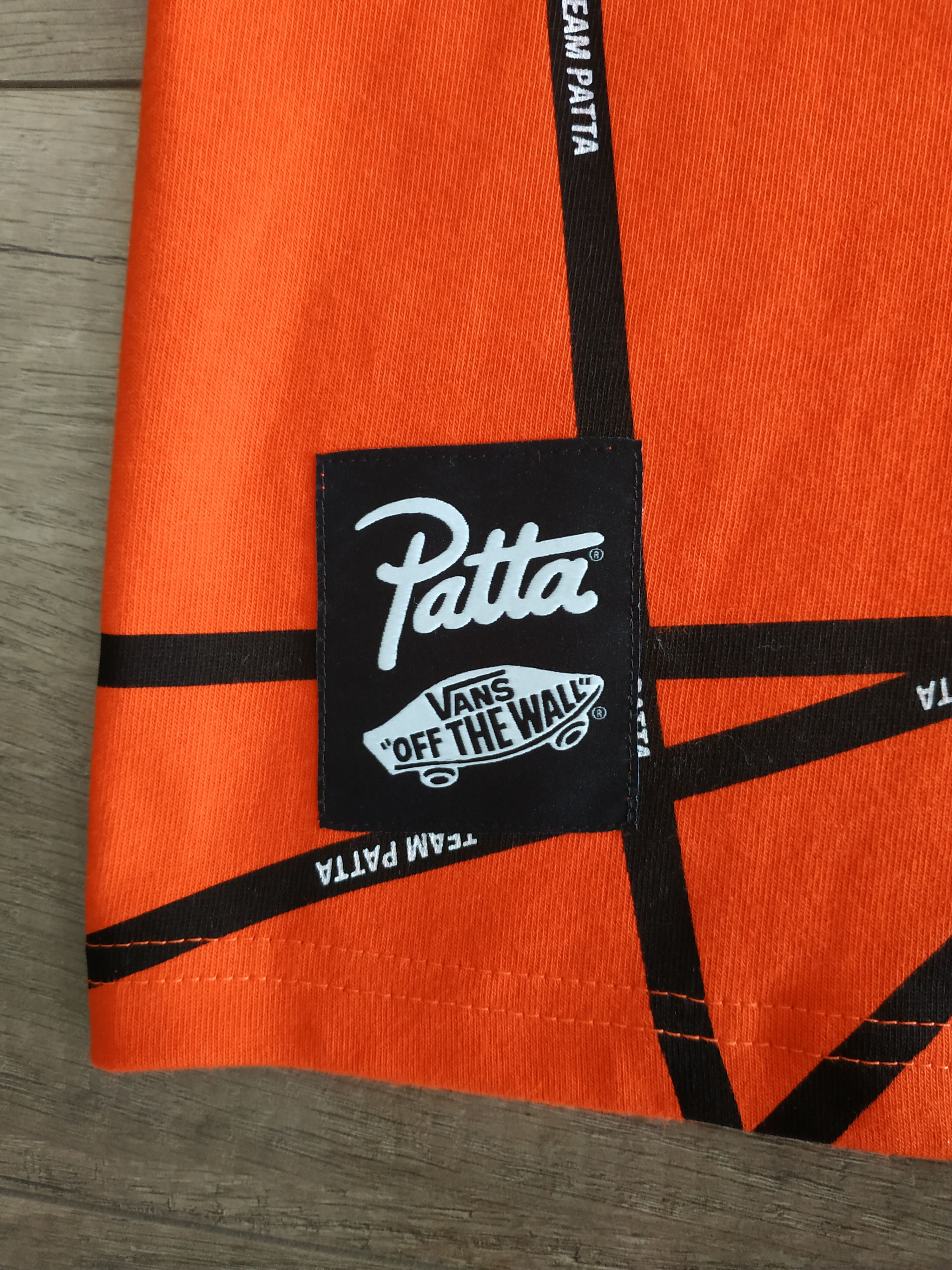 Patta × Vans VANS 'Vault' x PATTA Collabo Men's Red T-shirt, s. MEDIUM Size US M / EU 48-50 / 2 - 6 Thumbnail