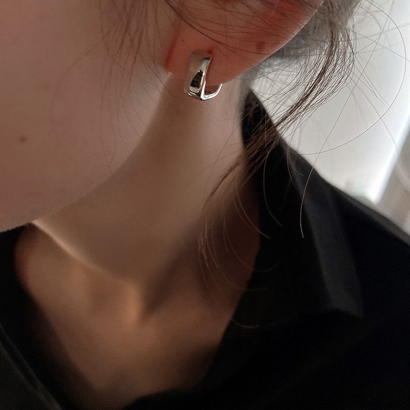Jewelry Dark Earrings One Pairs Chrome Jewelry Size ONE SIZE - 3 Thumbnail