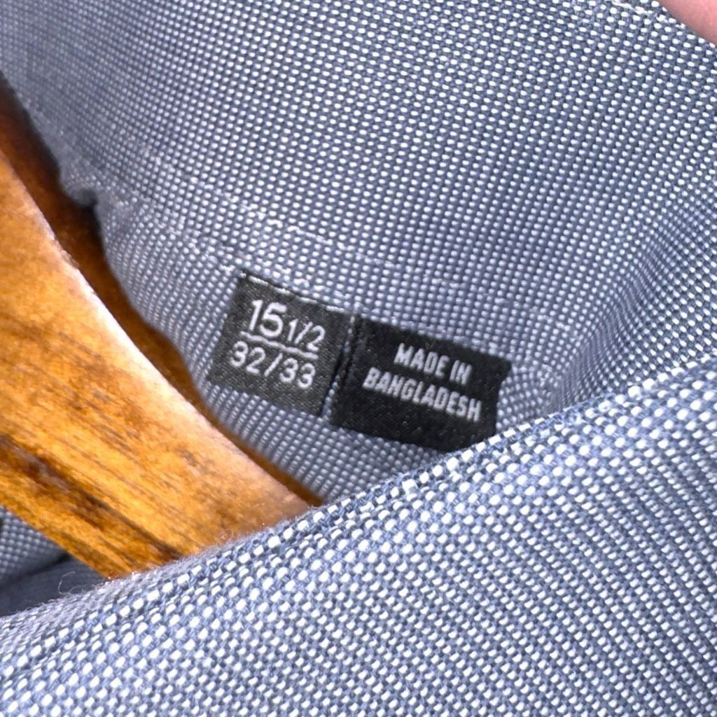 Hugo Boss Boss Hugo Boss French Blue Sharp-Fit Spread Collar Dress Shirt M 15.5 Size US M / EU 48-50 / 2 - 3 Thumbnail