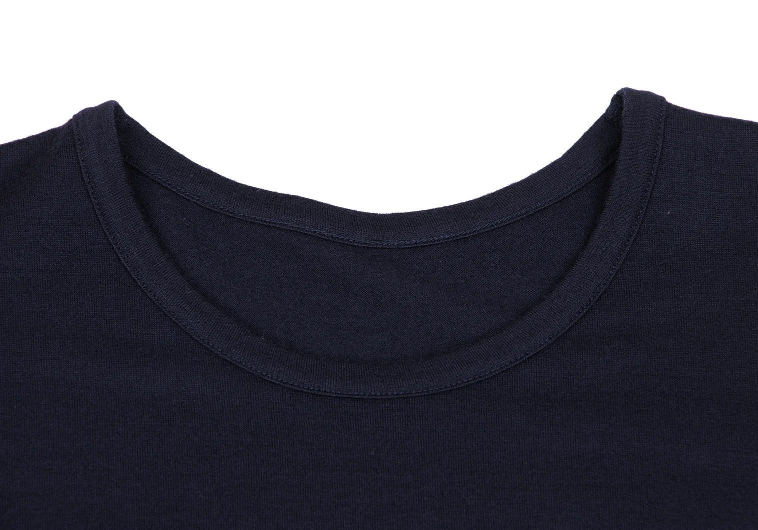 Yohji Yamamoto Twisted Design Wool Knit Top in Navy Blue Size US L / EU 52-54 / 3 - 3 Thumbnail
