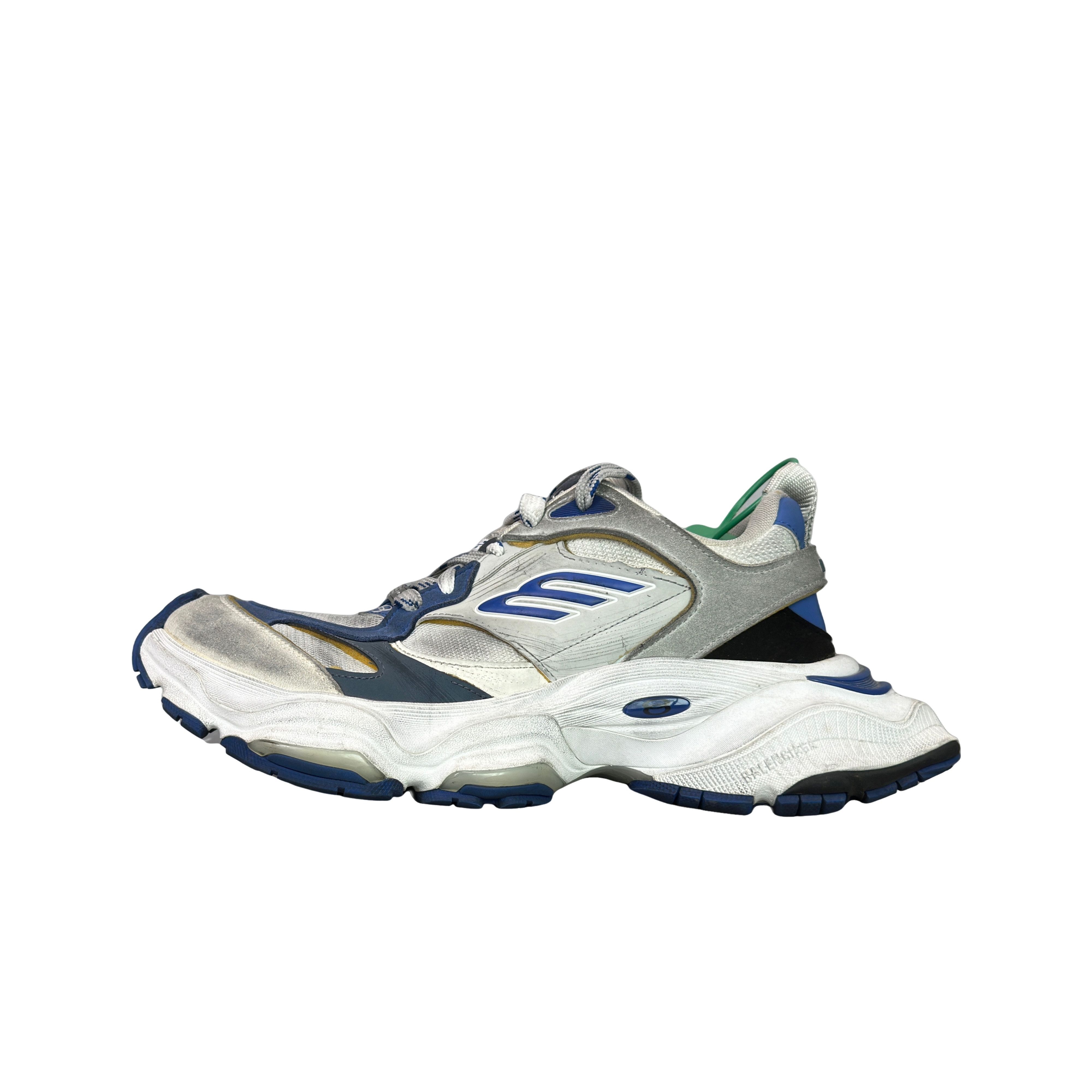 Balenciaga Balenciaga Cargo White Blue Low-Top Sneakers 43 Size US 10 / EU 43 - 1 Thumbnail