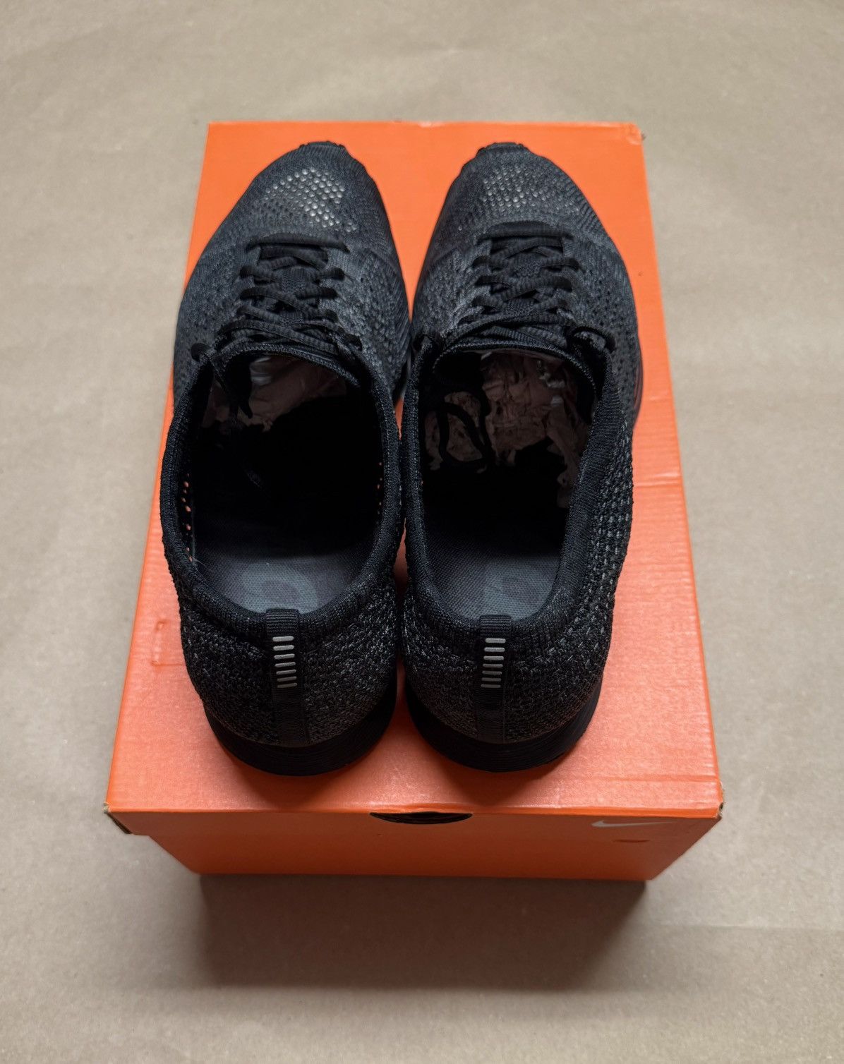 Nike Nike Flyknit Racer Triple Black men’s sz 14 Running shoes! Size US 14 / EU 47 - 4 Thumbnail
