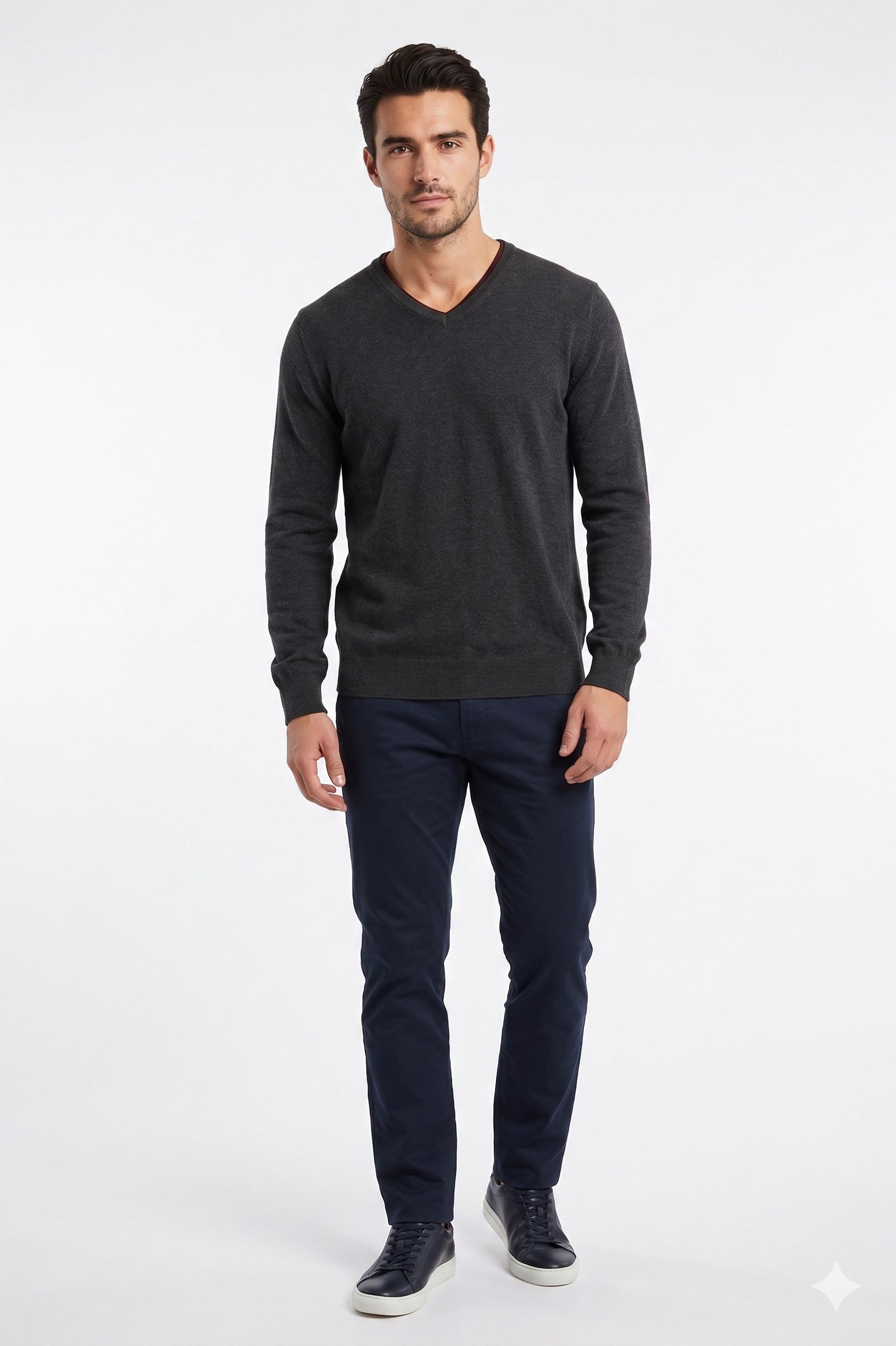 Jeff Banks Jeff Banks Men L (M) Jumper Gray Cotton 9625 Size US L / EU 52-54 / 3 - 1 Thumbnail