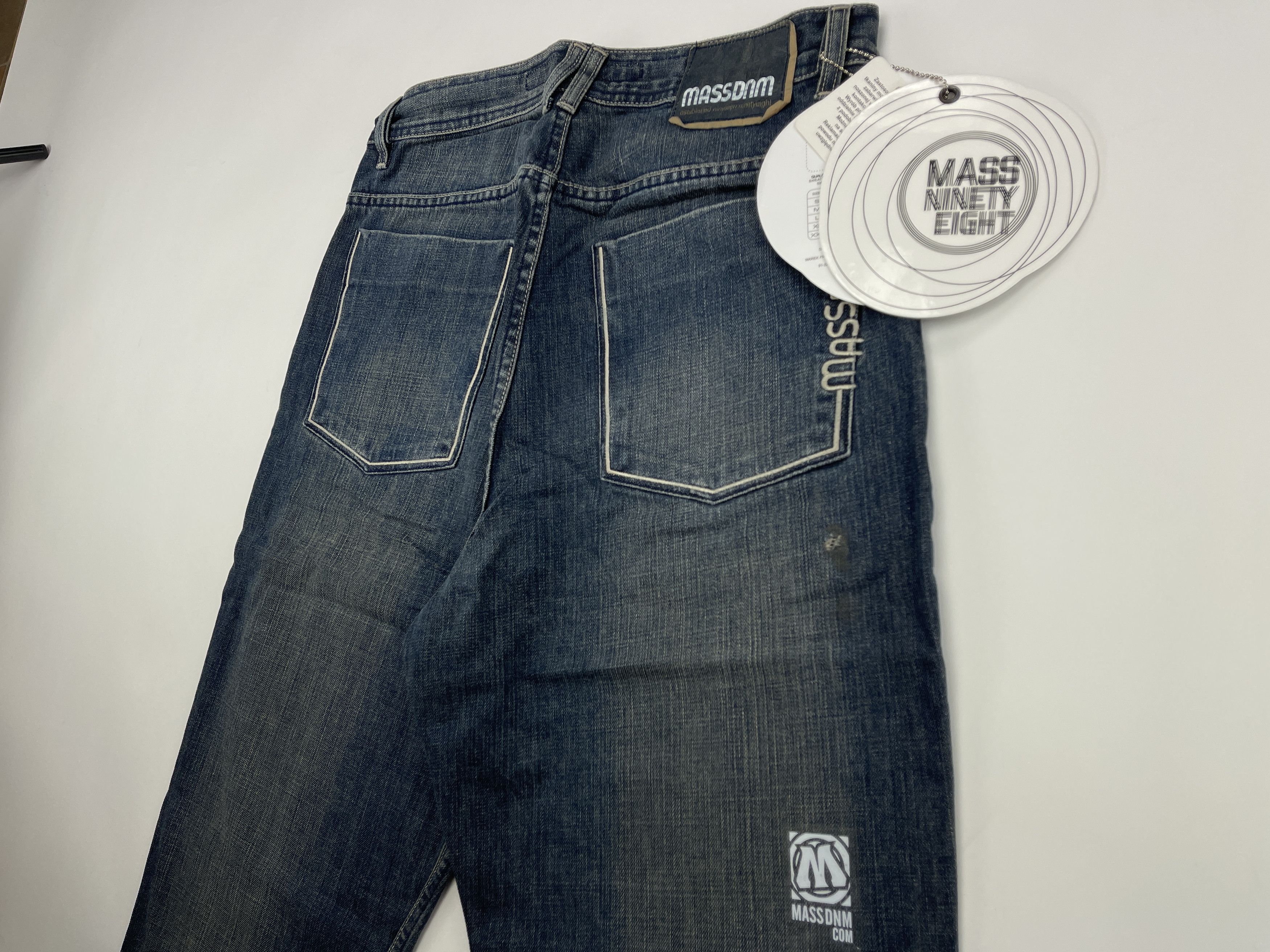 Vintage Mass DNM jeans, blue, vintage baggy 90s hip hop mens size 34 Size US 34 / EU 50 - 5 Thumbnail