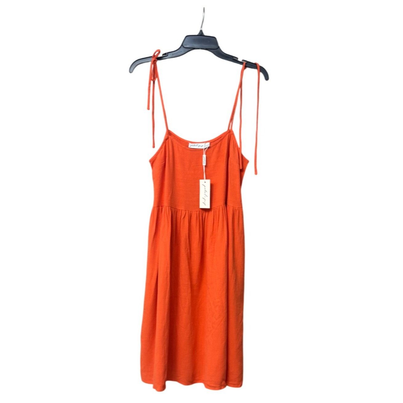 Other Petal & Pup Emerson Tie Strap Linen Blend Minidress, Orange, Size XS / US 0-2 / IT 36-38 - 6 Thumbnail