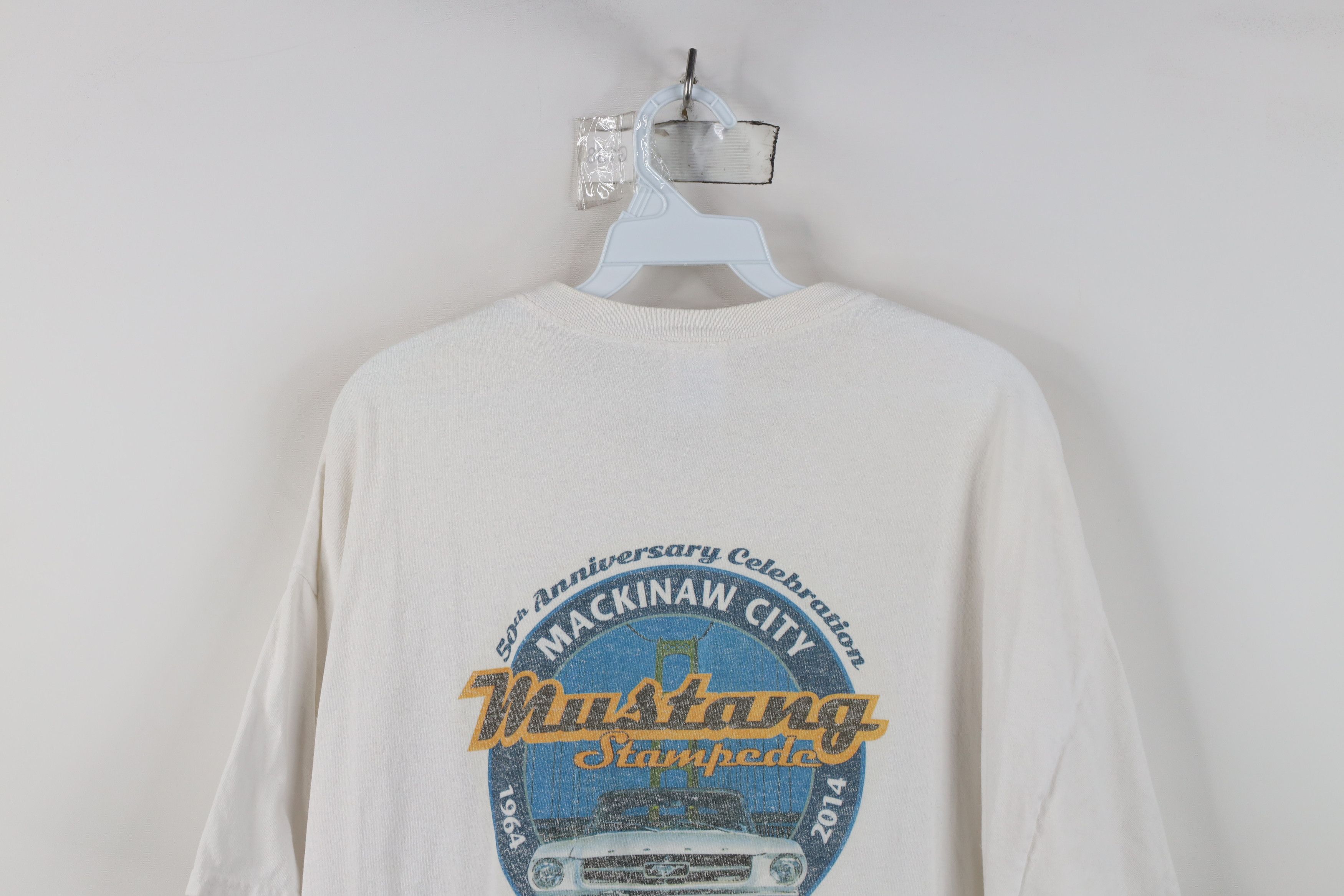 Vintage Y2K Mackinaw City Ford Mustang Stampede Short Sleeve T-Shirt Size US XL / EU 56 / 4 - 12 Thumbnail