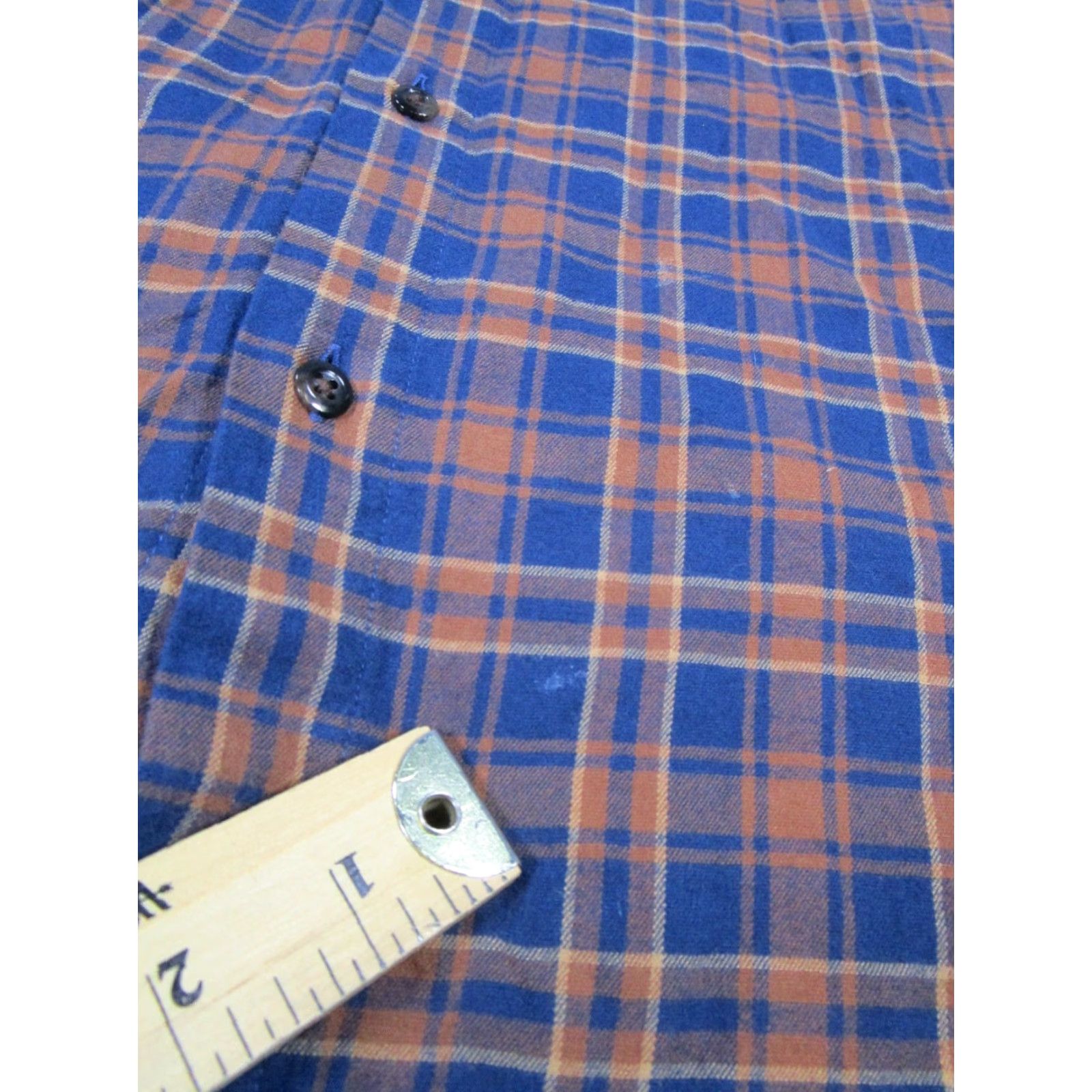 Bonobos Bonobos Flannel Shirt Mens Large Blue Cotton Button-Up Slim Size US L / EU 52-54 / 3 - 6 Thumbnail