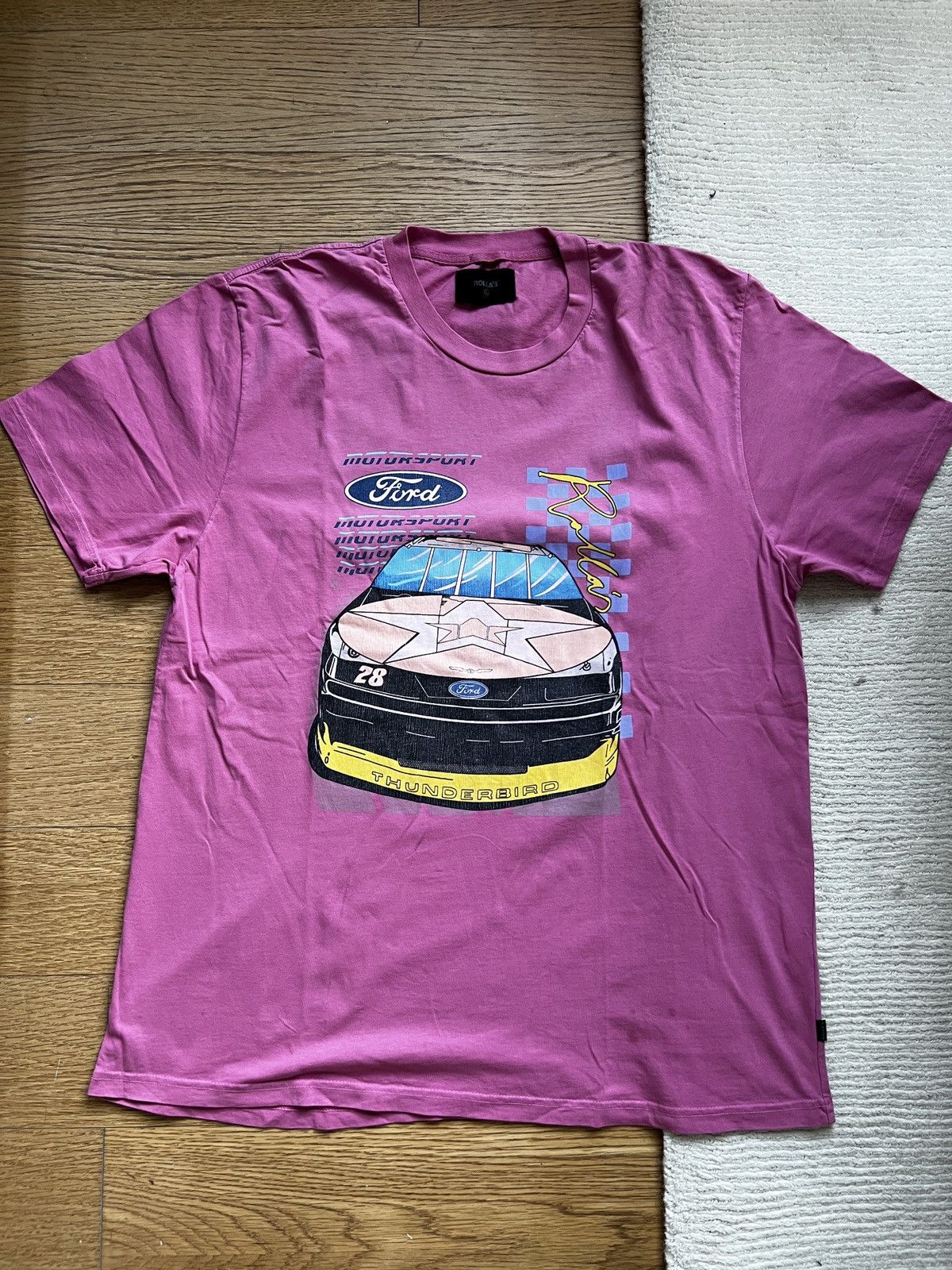Rolla's × Vintage Rollas / Ford Motorsport Pink Tee Size US XL / EU 56 / 4 - 1 Thumbnail