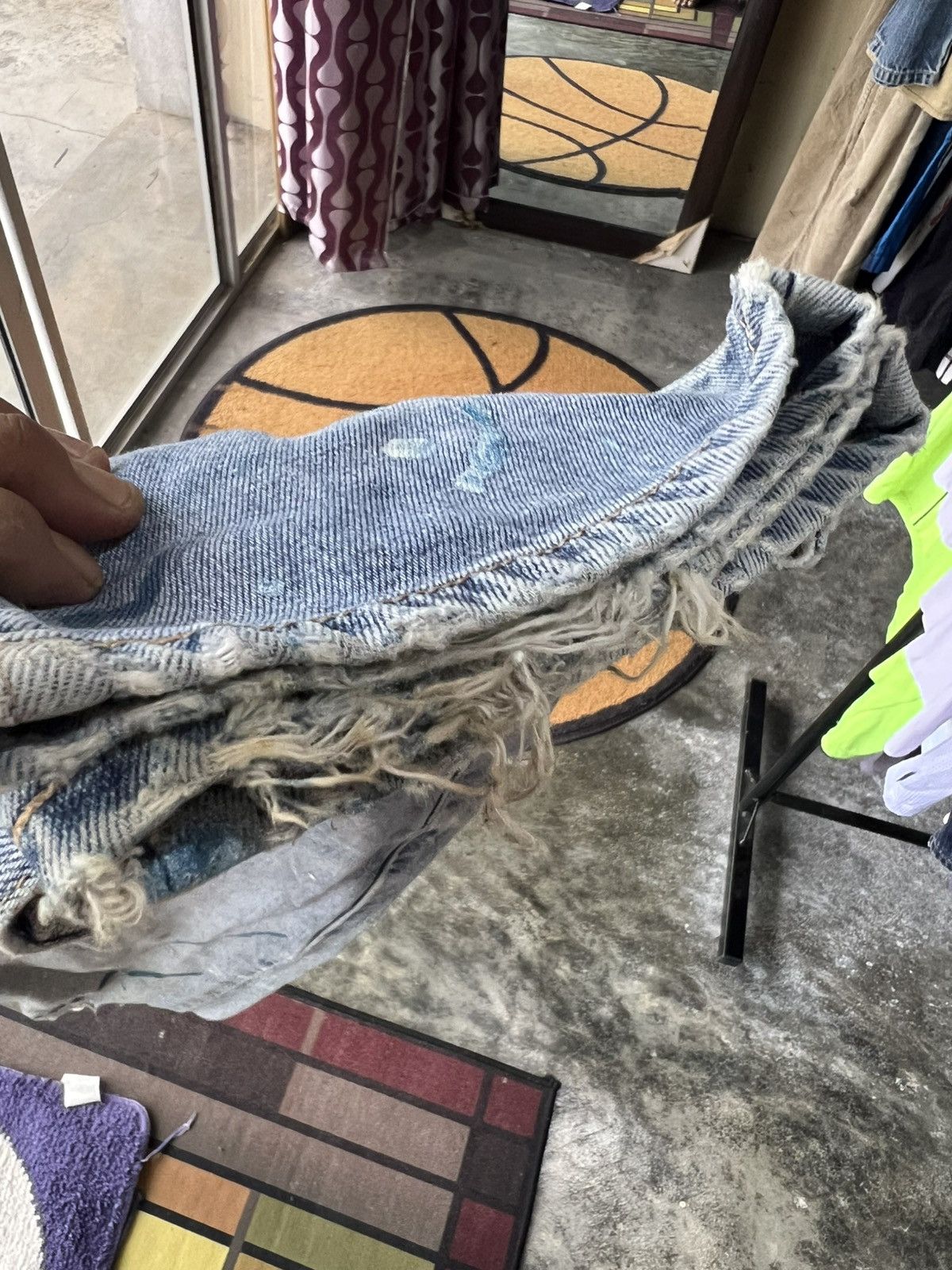 If Six Was Nine 🔥Rare Vintage Edwin Paint Splash Distressed Denim Size US 32 / EU 48 - 17 Thumbnail