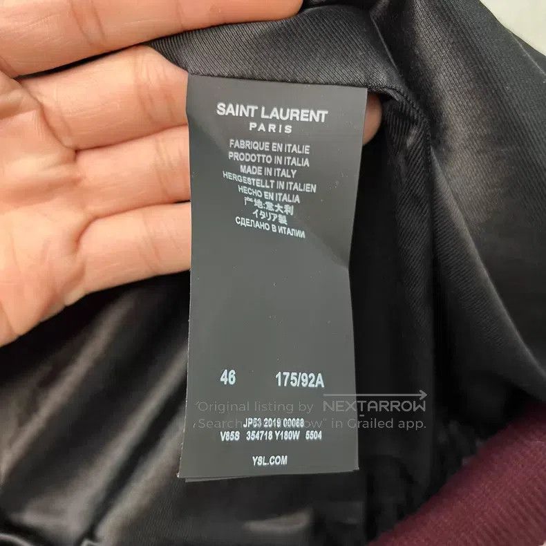 Saint Laurent Paris Saint Laurent Paris Red Baseball Jersey Size US S / EU 44-46 / 1 - 4 Thumbnail