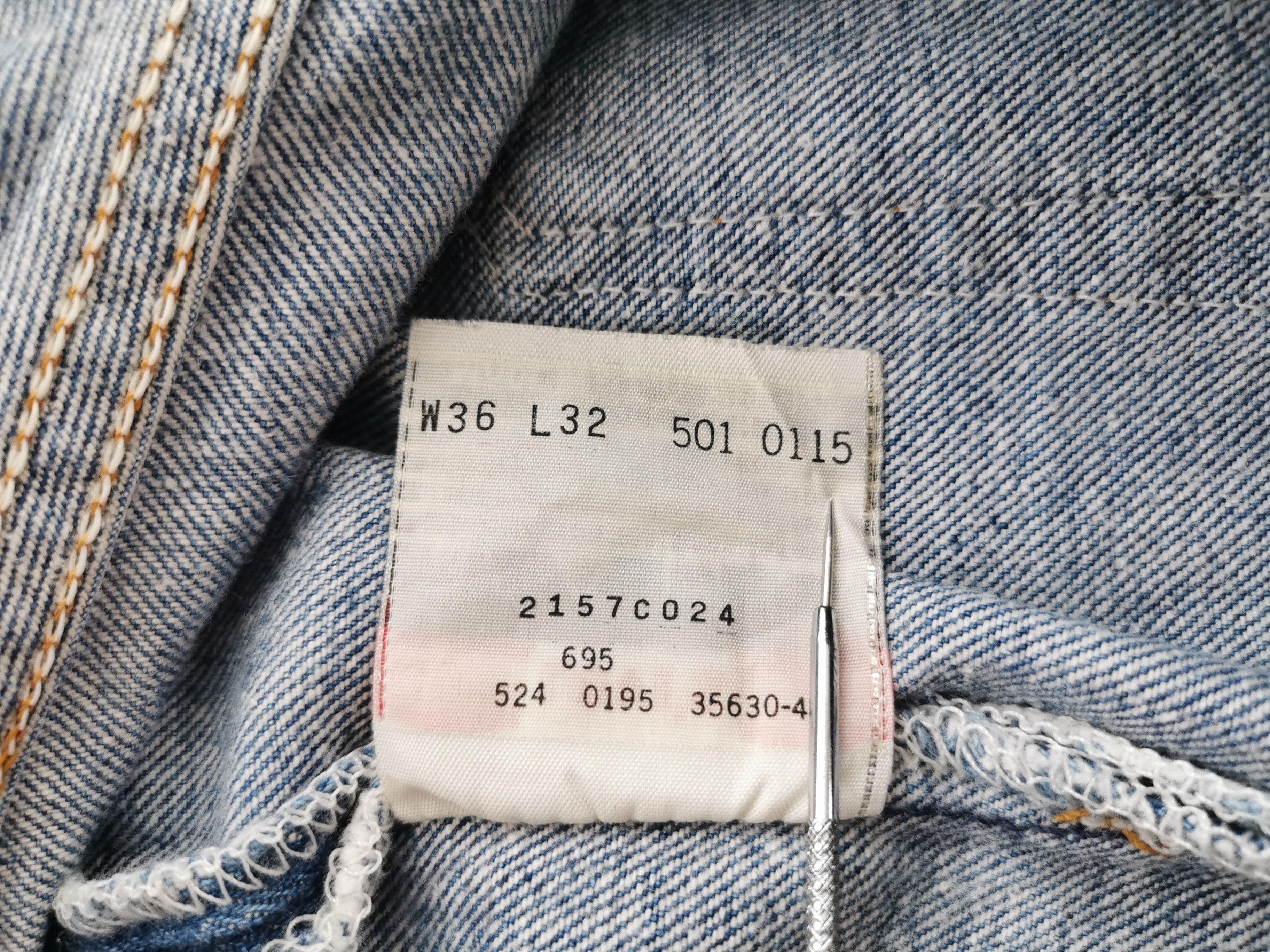 Levi's Vintage 90's Levis Lot 501 Denim Made In USA Size 30/36x32 Size US 36 / EU 52 - 9 Thumbnail
