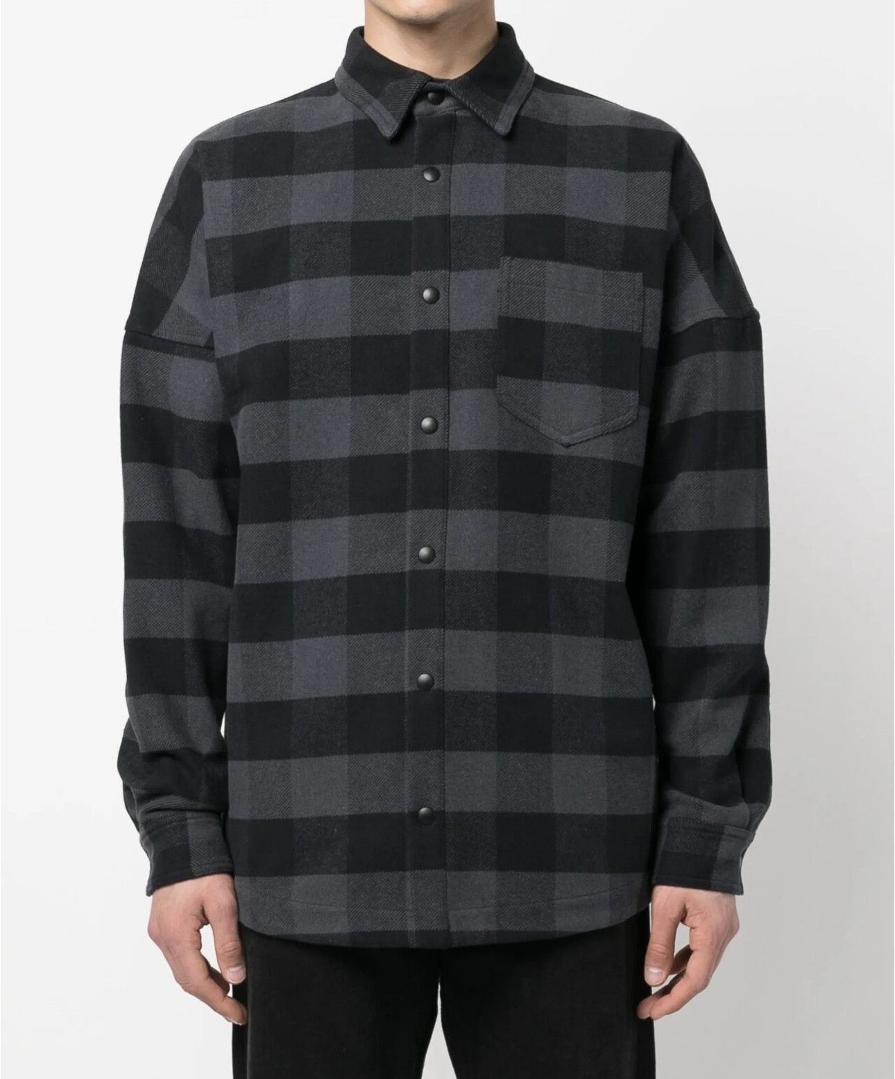 Palm Angels Palm Angels Plaid Cotton Flannel Overshirt Size US XXL / EU 58 / 5 - 2 Thumbnail