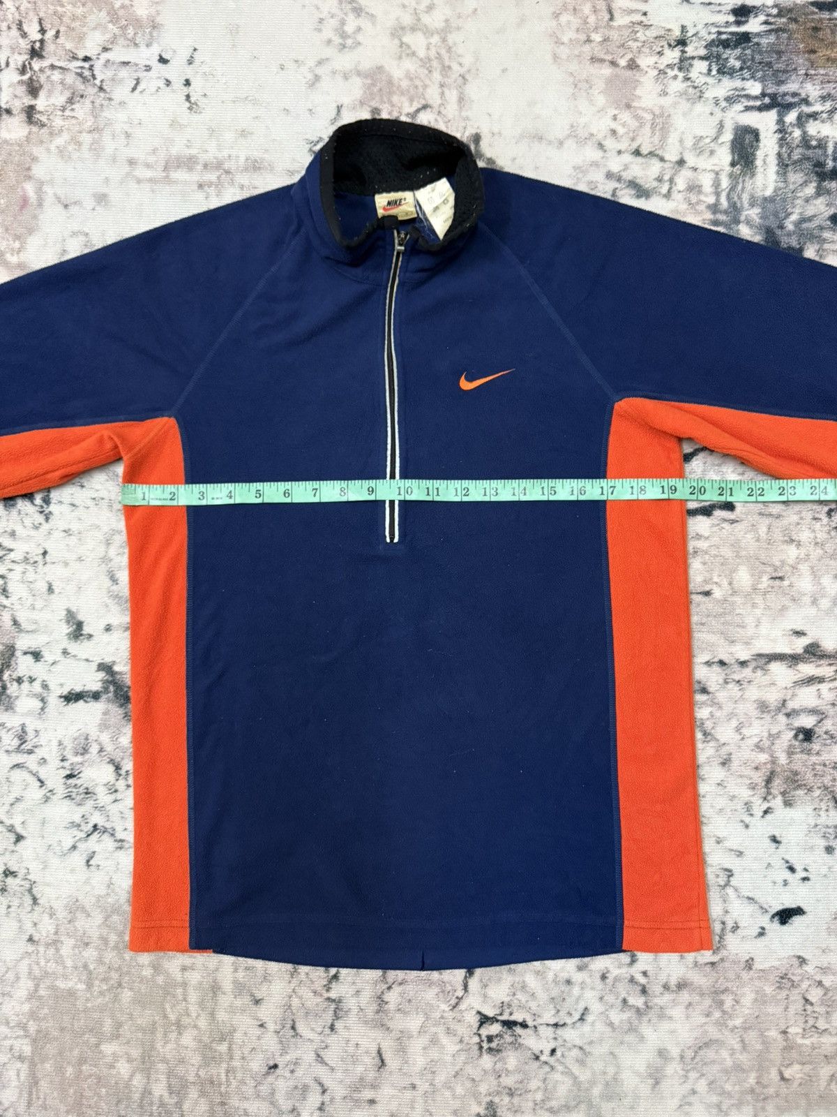 Nike × Vintage Vintage 90s Nike Thermafit Halfzipper Fleece Sweater Size US S / EU 44-46 / 1 - 15 Thumbnail