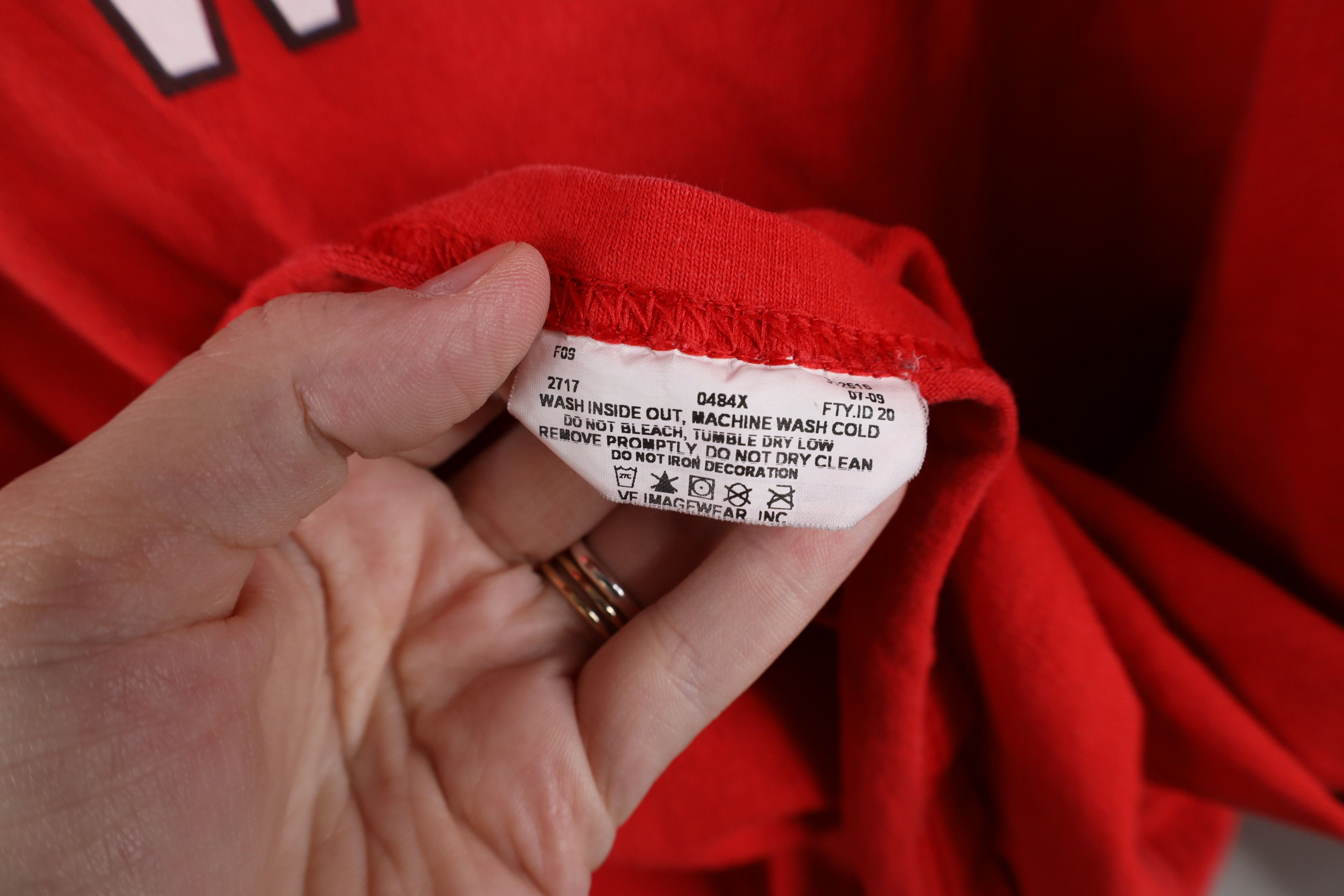 Majestic Vintage Majestic Red Wings Hockey Long Sleeve T-Shirt Red Size US XL / EU 56 / 4 - 9 Thumbnail