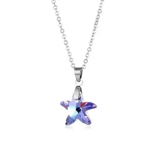 Jewelry Starfish Crystal Pendant Necklace Size ONE SIZE - 4 Thumbnail