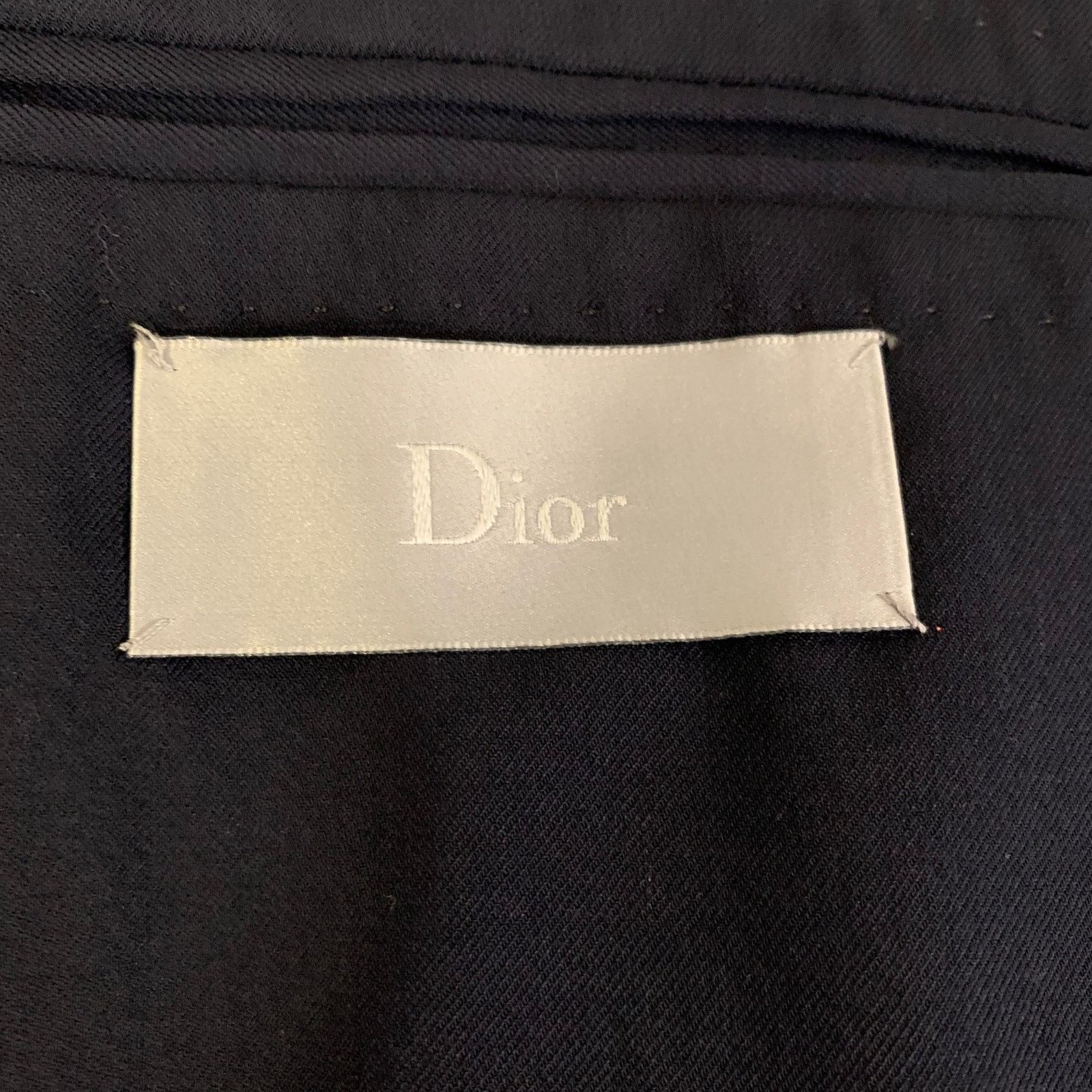 Dior DIOR Navy Cashmere Notch Lapel Sport Coat Size 42 Size 42R - 4 Thumbnail