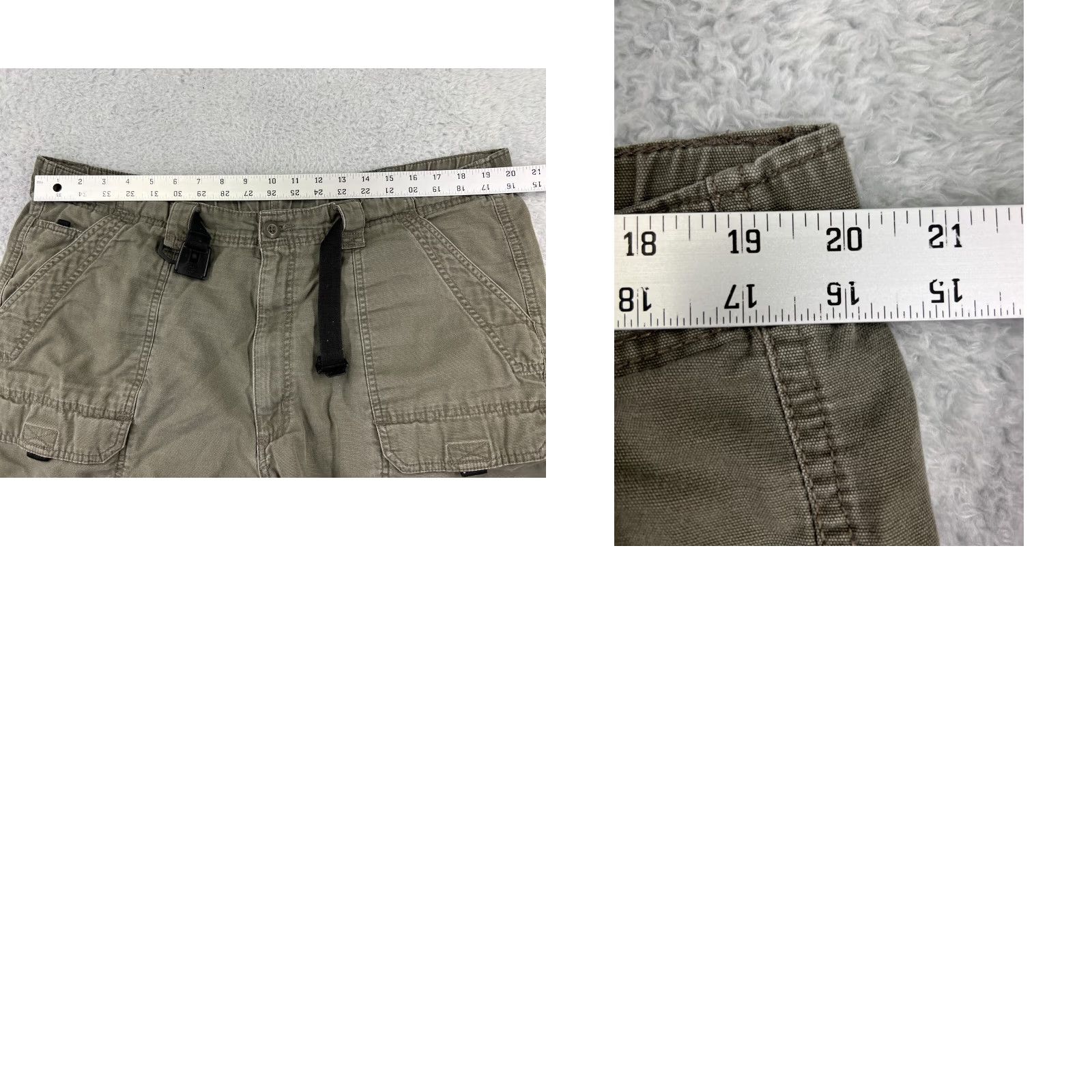 Wrangler Wrangler Shorts Mens 40 Green Cargo Belted Duck Fabric Durable Hike Fish Camp Size US 40 / EU 56 - 9 Thumbnail