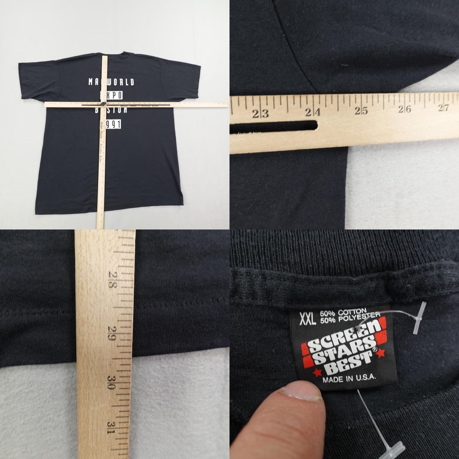 Vintage Vintage Macworld Expo Boston Shirt Mens 2XL Black Lapis Display Company 90s USA Size US XXL / EU 58 / 5 - 8 Thumbnail