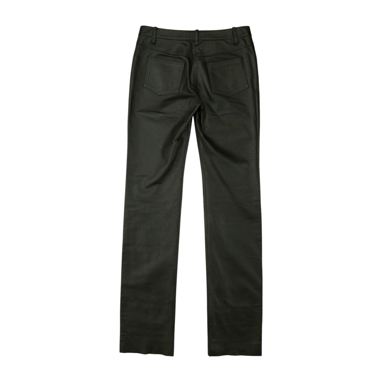 Chloe by Phoebe Philo F/W 2002 Black Leather Trousers Size 26" / US 2 / IT 38 - 2 Thumbnail