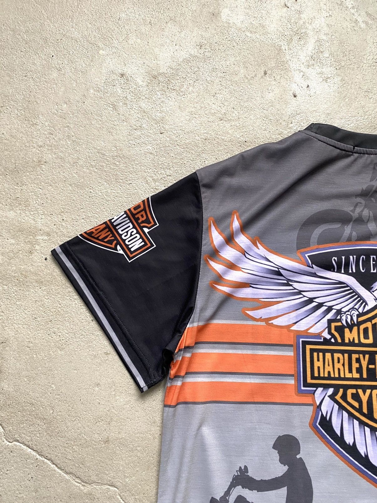 Harley Davidson Vintage Harley Davidson Tee Shirt Full Print Size US L / EU 52-54 / 3 - 11 Thumbnail