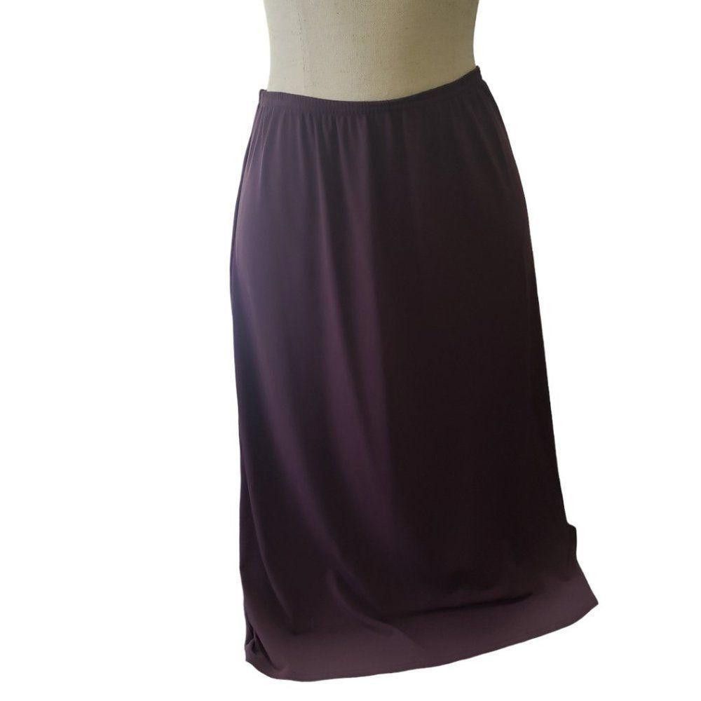 Other Ct1398 Dress Barn Purple Polyester Skirt Medium Size 32" / US 10 / IT 46 - 1 Thumbnail
