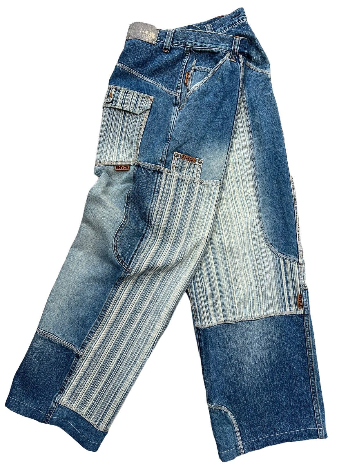 JNCO Enyce Y2K Multipocket Wide Baggy Denim Jeans 37 Size US 37 - 1 Thumbnail