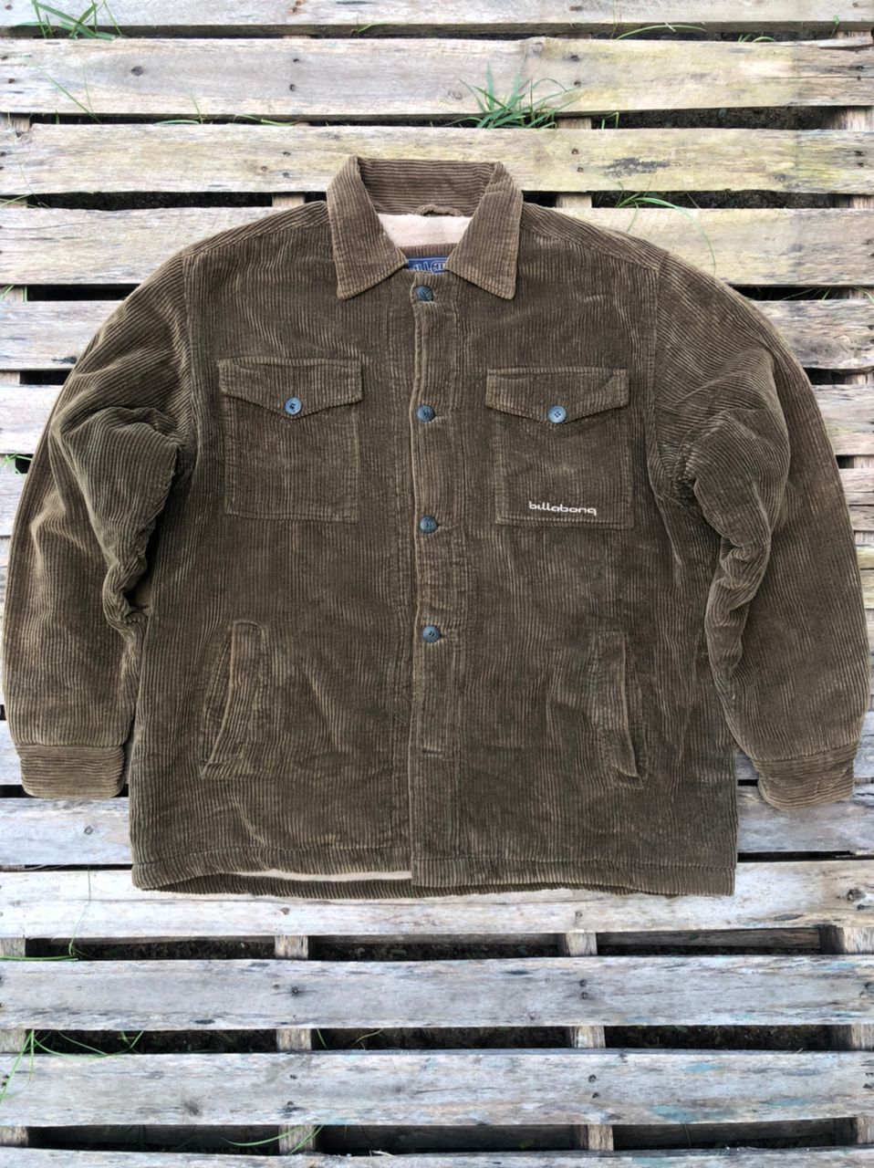 Billabong Vintage Billabong Corduroy Jacket Size US L / EU 52-54 / 3 - 1 Thumbnail