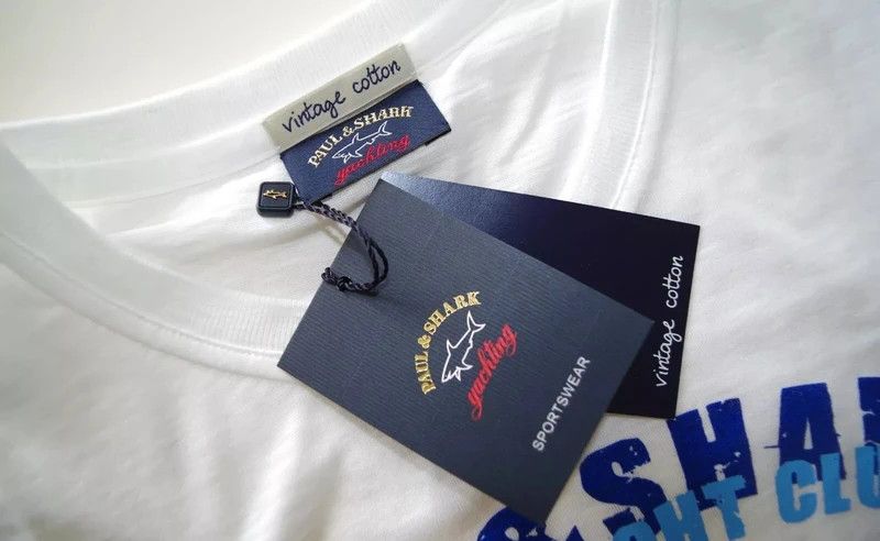 Paul & Shark PAUL&SHARK sz L T-SHIRT WHITE USA FLAG WHITE NEW Size US L / EU 52-54 / 3 - 2 Thumbnail
