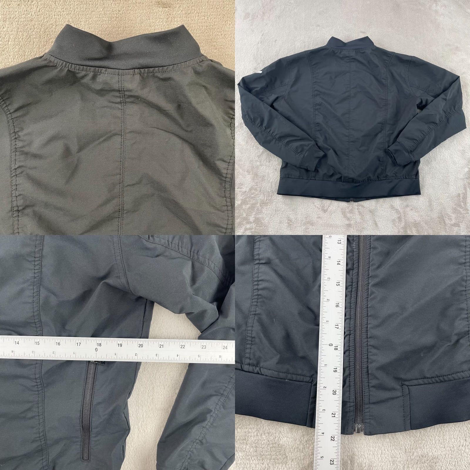 Vintage TASC Performance Jacket Women Medium Black Full Zip Bomber Zip Pockets Active Size M / US 6-8 / IT 42-44 - 8 Thumbnail