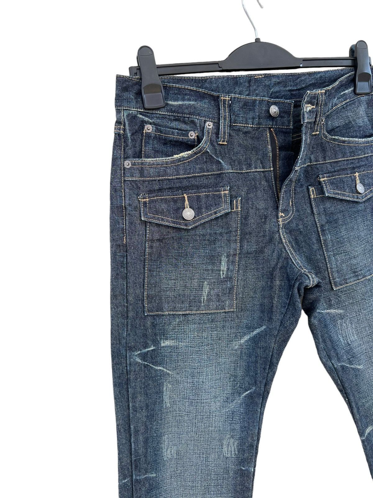 PPFM PPFM Distressed Denim Bush Pant Jeans Size US 31 - 7 Thumbnail
