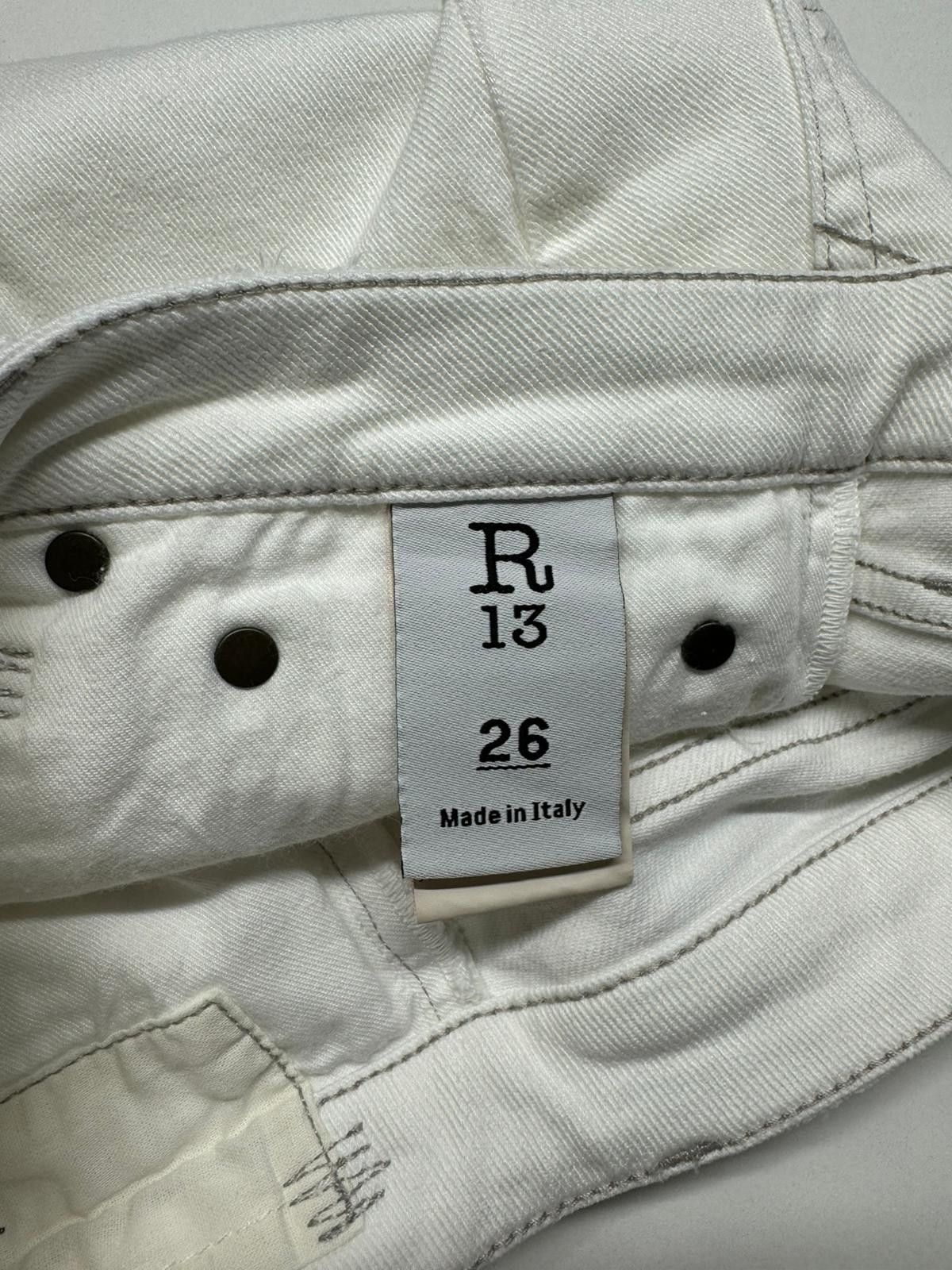 R13 KICK 26 Bootcut Zip Fly Ankle Bale White 84471 Size 26" / US 2 / IT 38 - 11 Thumbnail