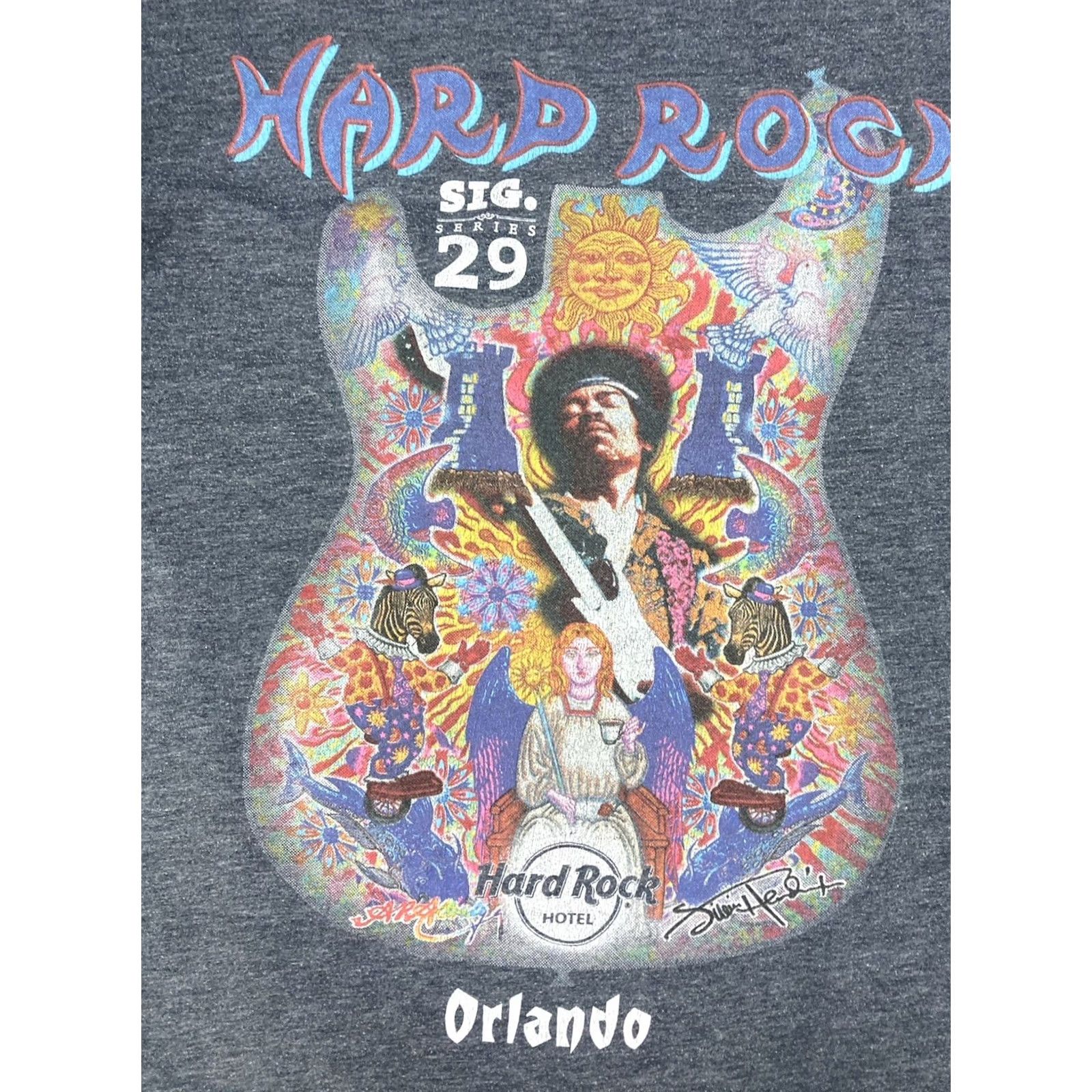 Hard Rock Cafe Hard Rock Jimi Hendrix T-Shirt Women Small Blue Music Shirt Size S / US 4 / IT 40 - 2 Thumbnail