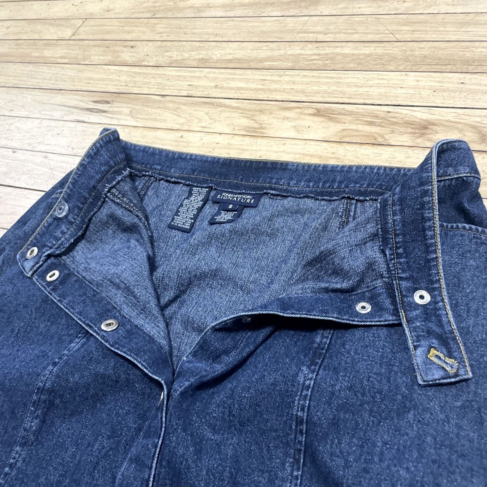 Jones New York VINTAGE Jones New York Sport Denim Maxi Skirt Women 8 Pockets Snap Front 90s Blue Size 30" / US 8 / IT 44 - 5 Thumbnail