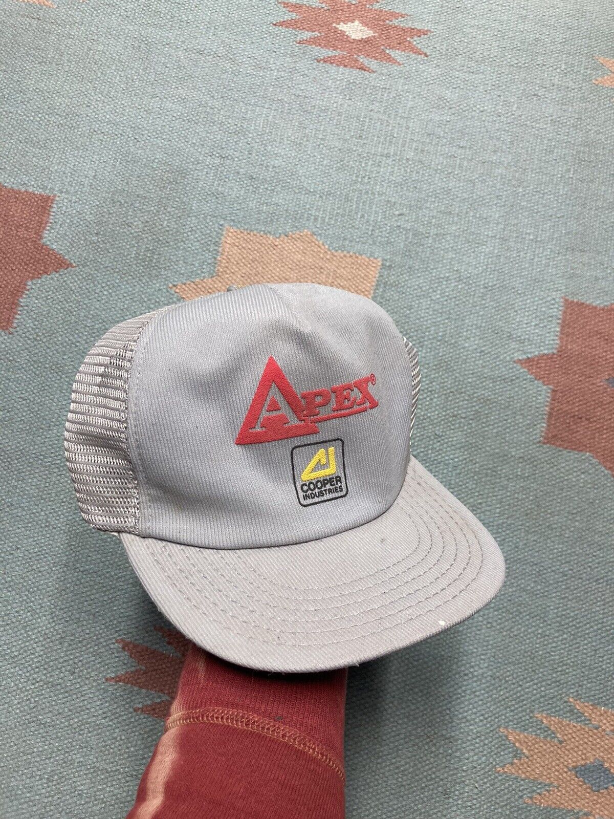 Vintage VTG 80s trucker hat mesh apex copper industries power tools Size ONE SIZE - 1 Thumbnail