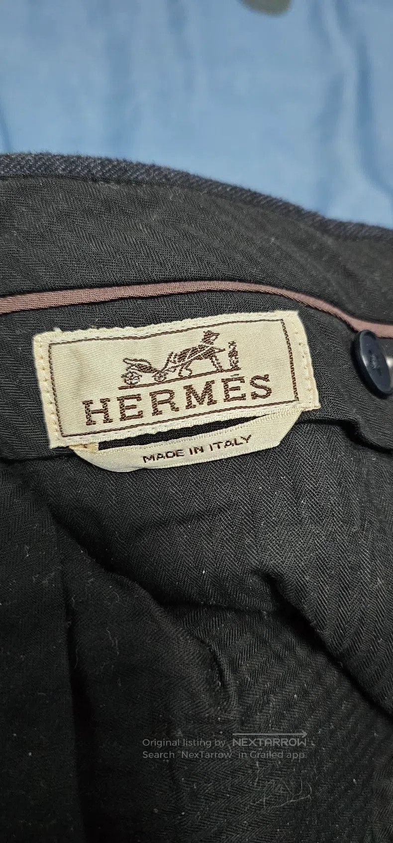 Hermes Hermes Patch leather casual long pants Size 25" / US 0 / IT 36 - 8 Thumbnail