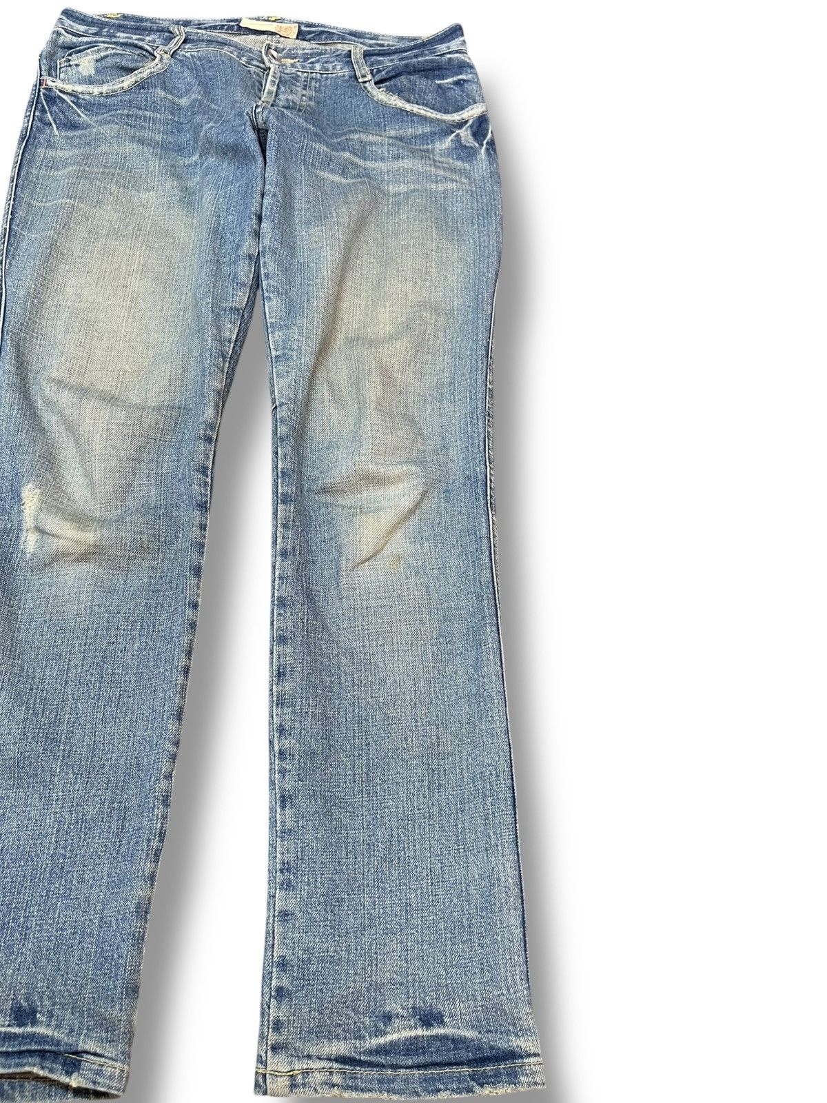 Japanese Brand Vintage Fabric Jam Unique Pocket Distressed Denim Size US 33 - 5 Thumbnail