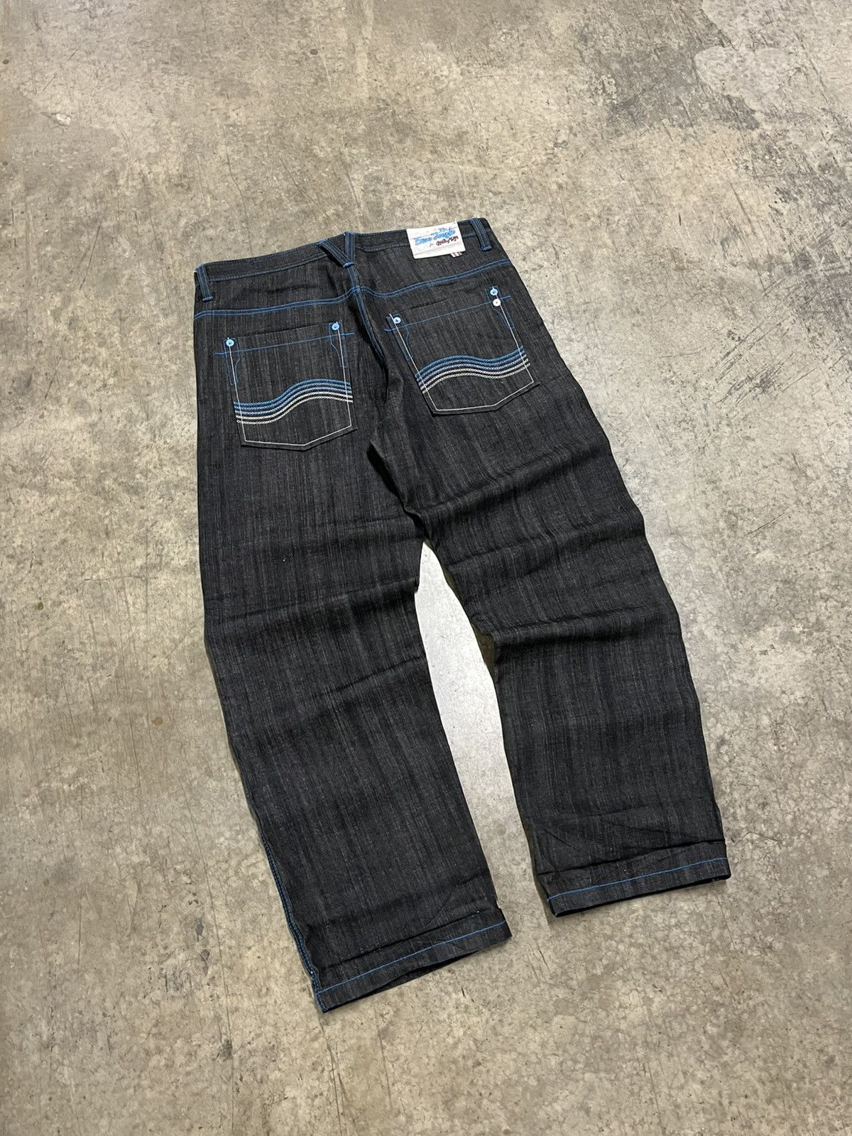 Southpole × Vintage Y2k baggy fit black denim wide leg southpole style opium Size US 38 / EU 54 - 1 Thumbnail