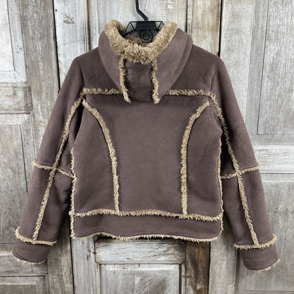 Japanese Brand × Uniqlo × Vintage Vintage Uniqlo Sherpa Hoodie Jacket Size L / US 10 / IT 46 - 2 Thumbnail