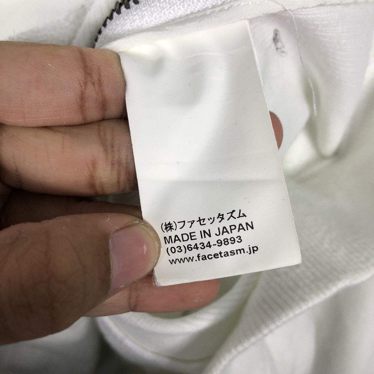 Facetasm × Japanese Brand × Seditionaries 📌Rich White Sweatshirt Facetasm Japan Small Parts Zipper Size US M / EU 48-50 / 2 - 14 Thumbnail