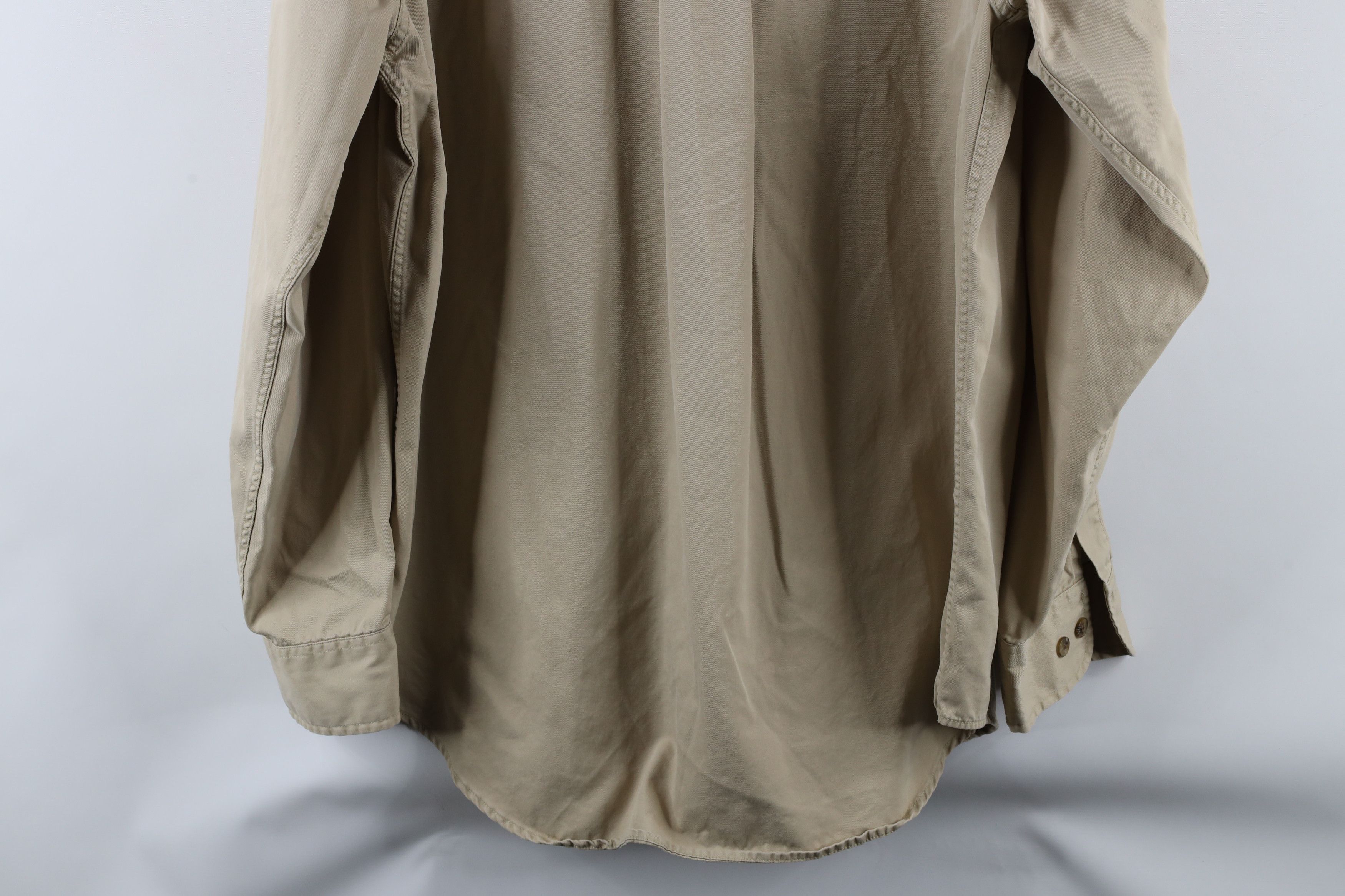 Banana Republic × Vintage Vintage 90s Banana Republic Twill Collared Button Down Shirt Size US L / EU 52-54 / 3 - 8 Thumbnail