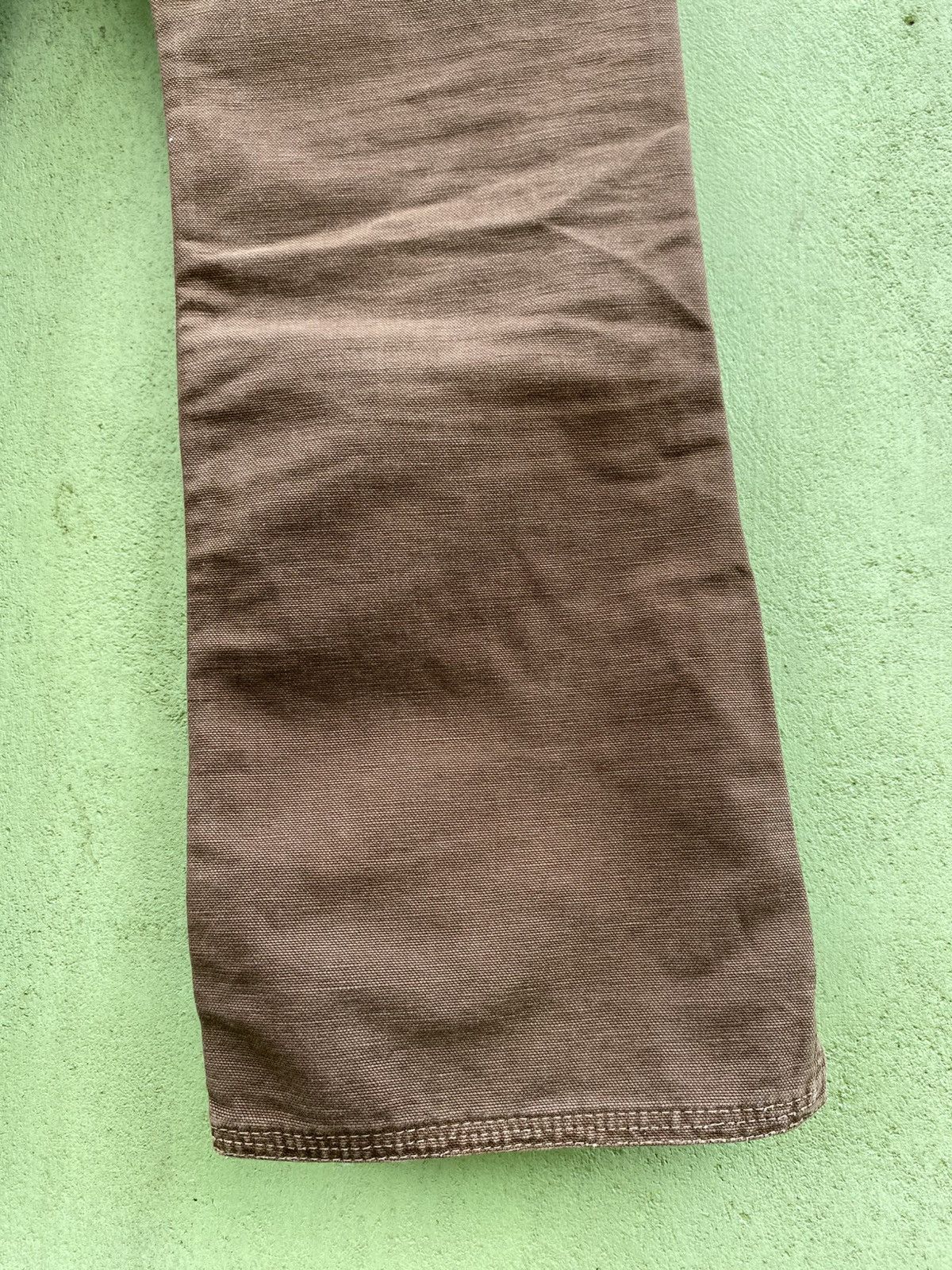 Le Grande Bleu (L.G.B.) L.G.B. Brown Canvas Pants Utility Cargo Pocket & Distress Size US 31 - 12 Thumbnail