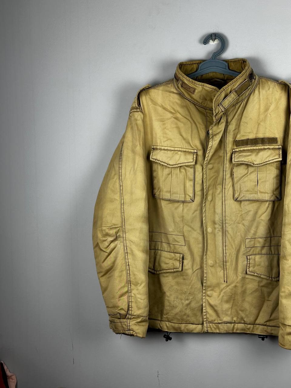 Alpha Industries Vintage 70s Alpha Industries M 65 Field Jacket Beige Size US XL / EU 56 / 4 - 2 Thumbnail
